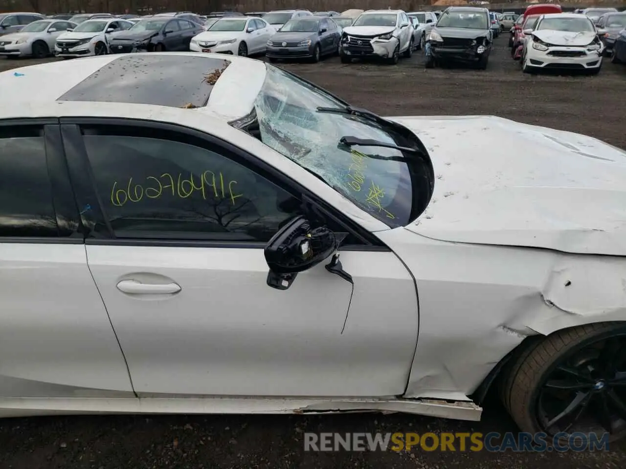 9 fotografías del automóvil dañado 3MW5R7J01M8B56138 BMW 3 SERIES 2021