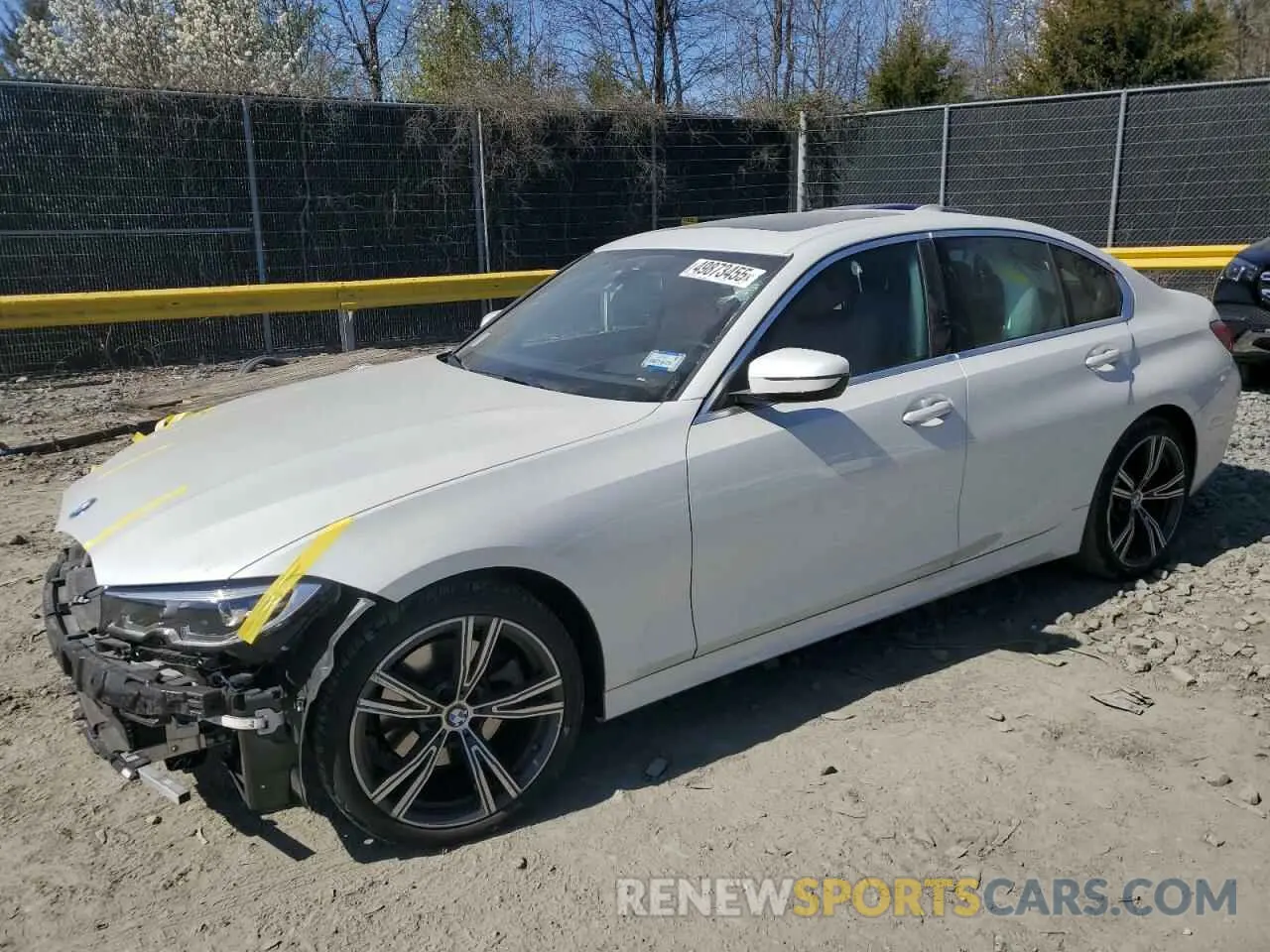 1 fotografías del automóvil dañado 3MW5R7J01M8B91505 BMW 3 SERIES 2021