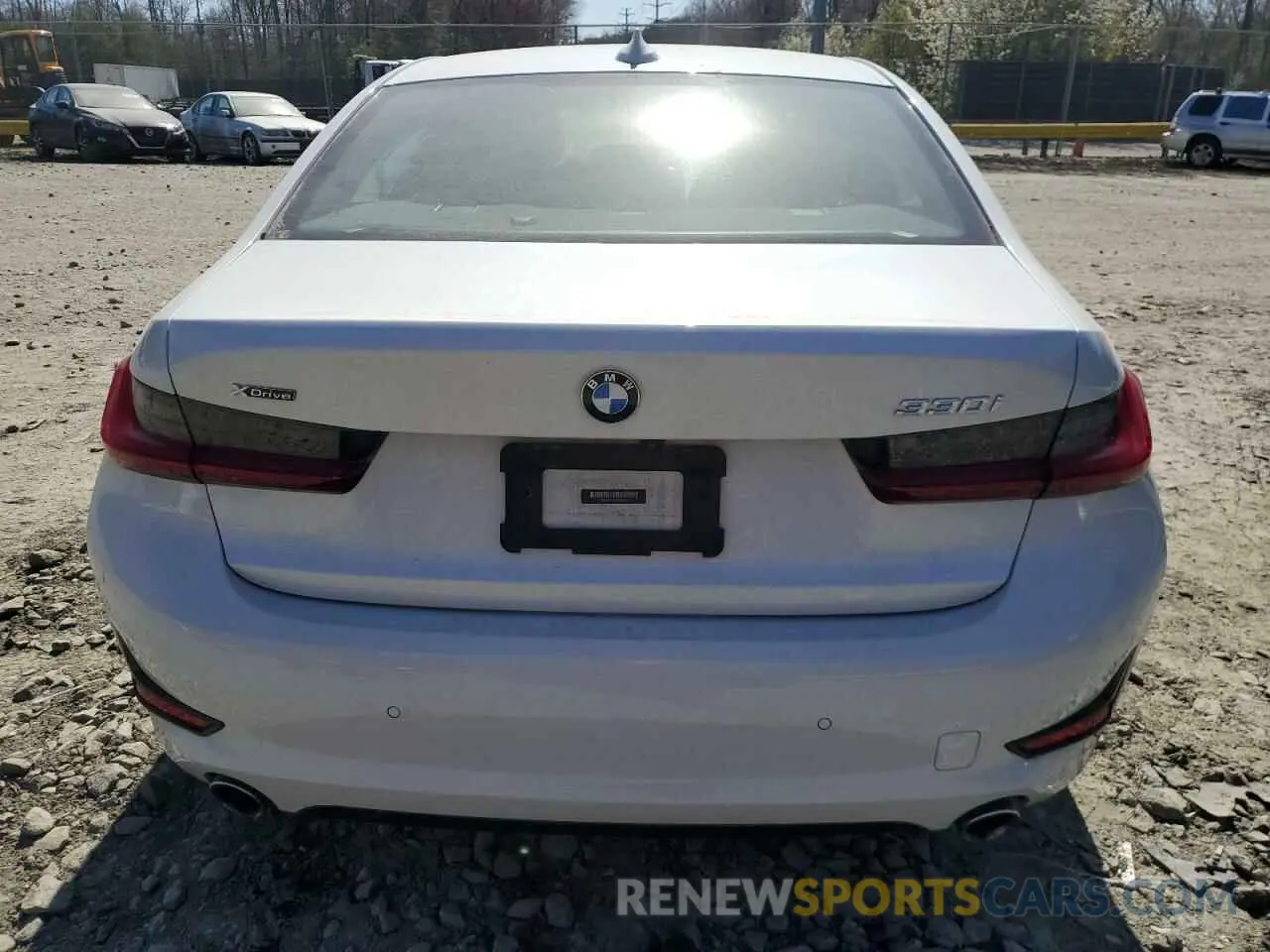 6 fotografías del automóvil dañado 3MW5R7J01M8B91505 BMW 3 SERIES 2021
