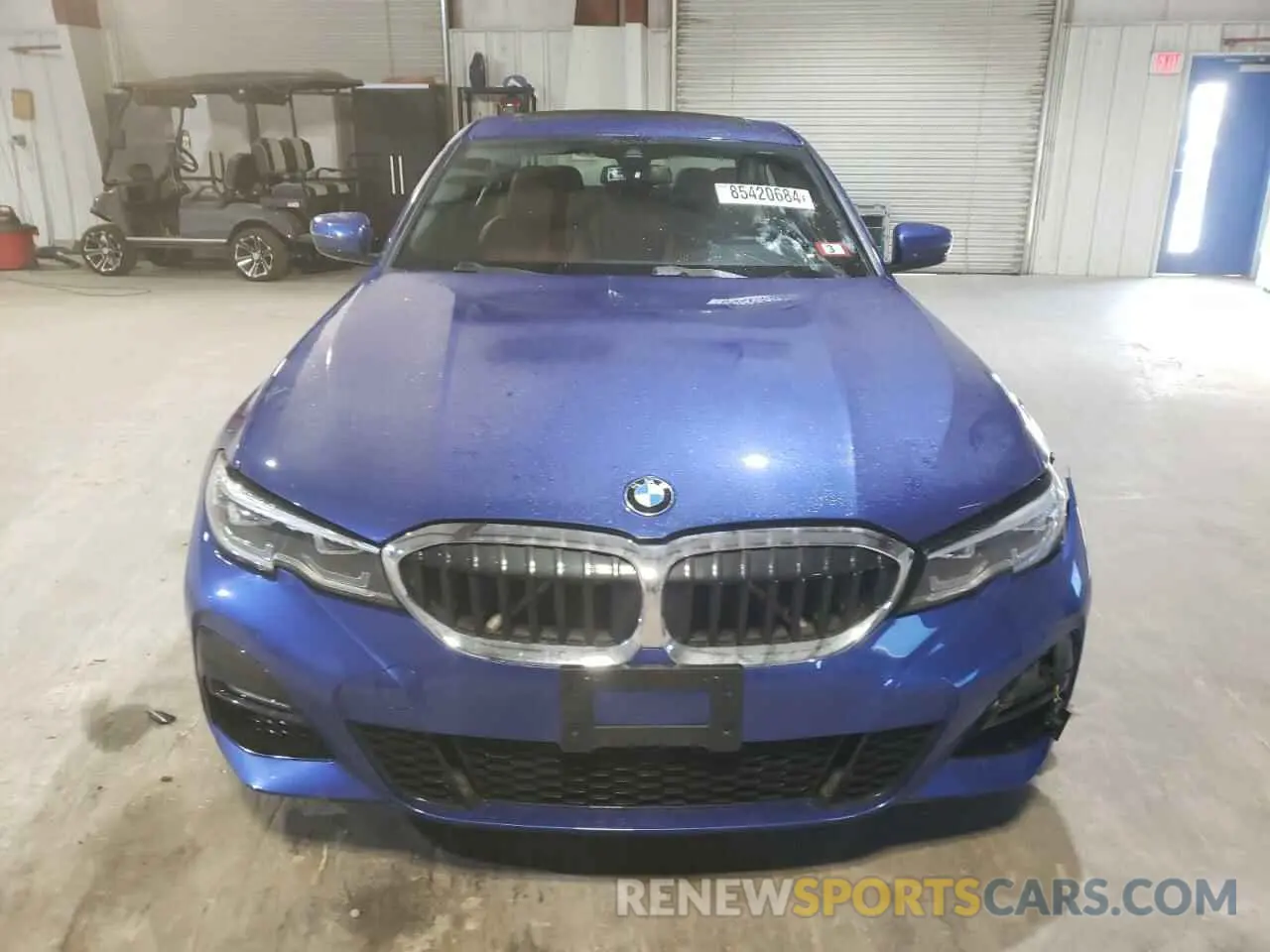 5 fotografías del automóvil dañado 3MW5R7J01M8B94016 BMW 3 SERIES 2021