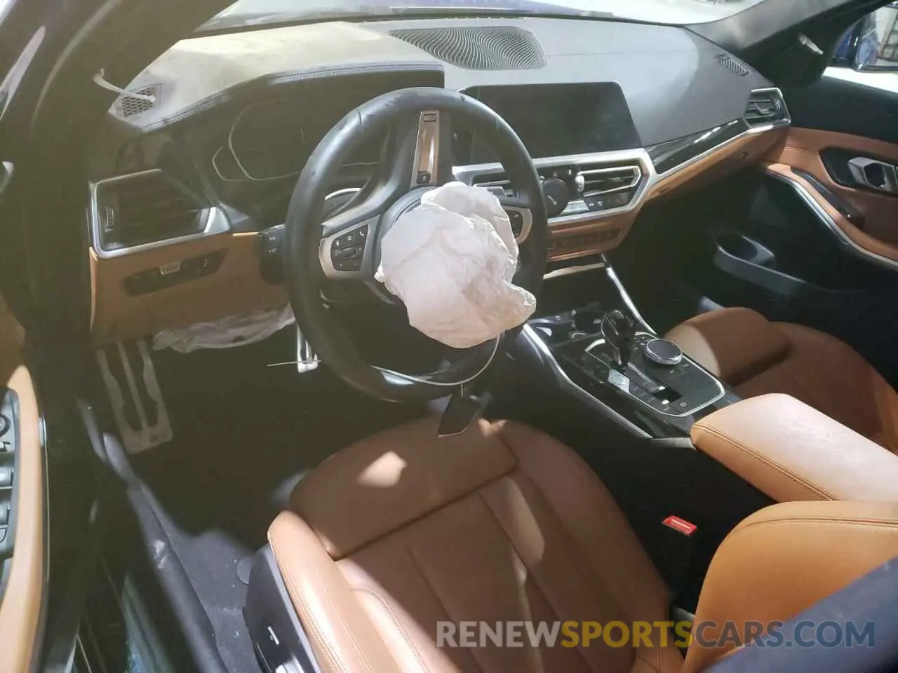 8 fotografías del automóvil dañado 3MW5R7J01M8B94016 BMW 3 SERIES 2021