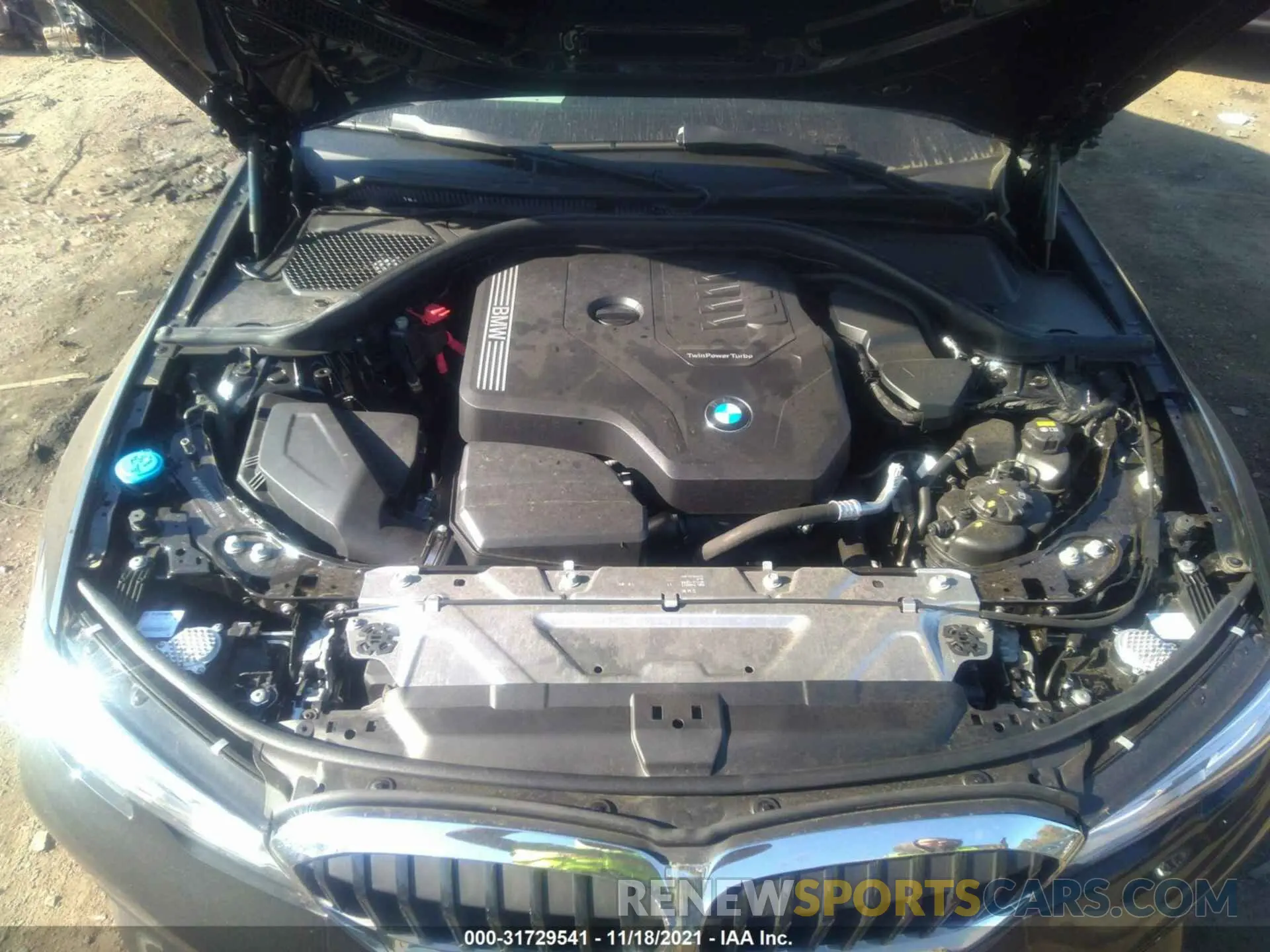 10 fotografías del automóvil dañado 3MW5R7J01M8C02907 BMW 3 SERIES 2021