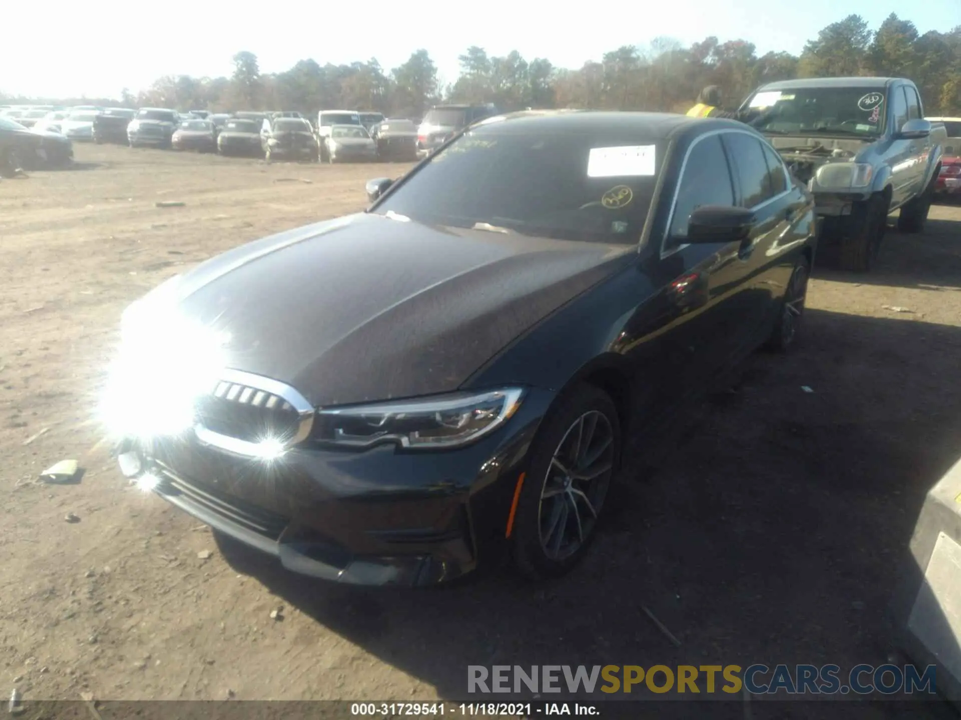 2 fotografías del automóvil dañado 3MW5R7J01M8C02907 BMW 3 SERIES 2021