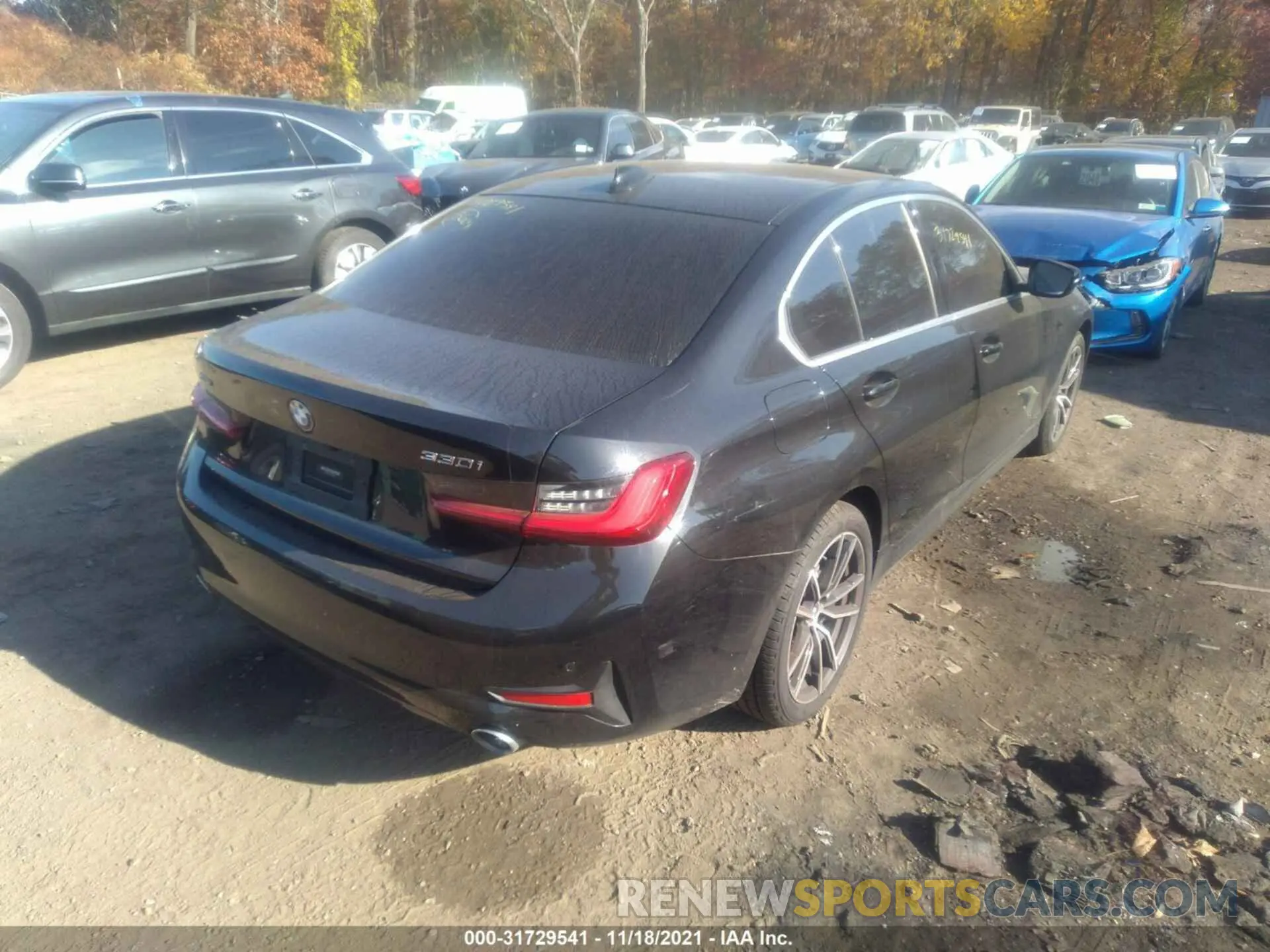 4 fotografías del automóvil dañado 3MW5R7J01M8C02907 BMW 3 SERIES 2021