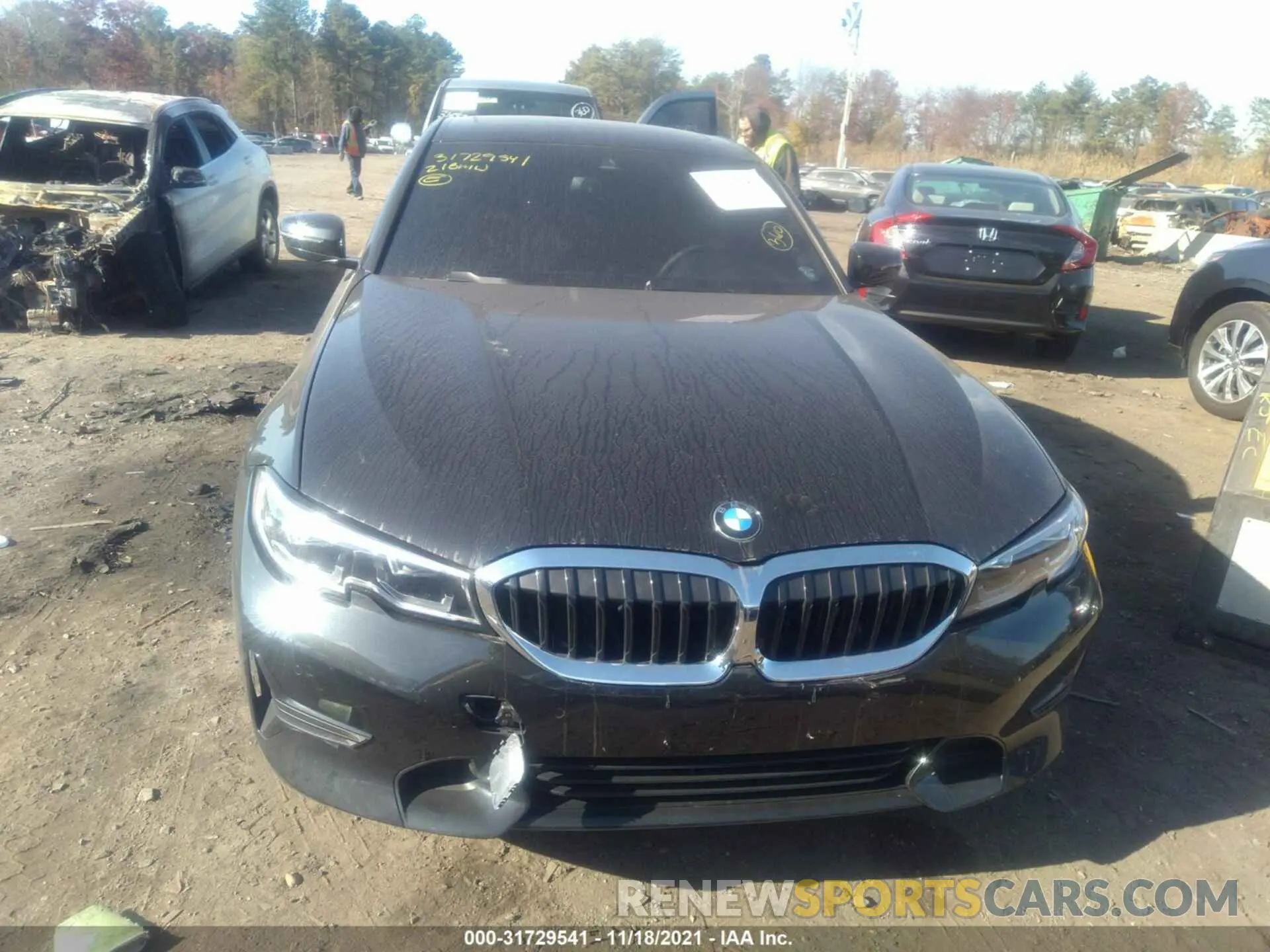 6 fotografías del automóvil dañado 3MW5R7J01M8C02907 BMW 3 SERIES 2021