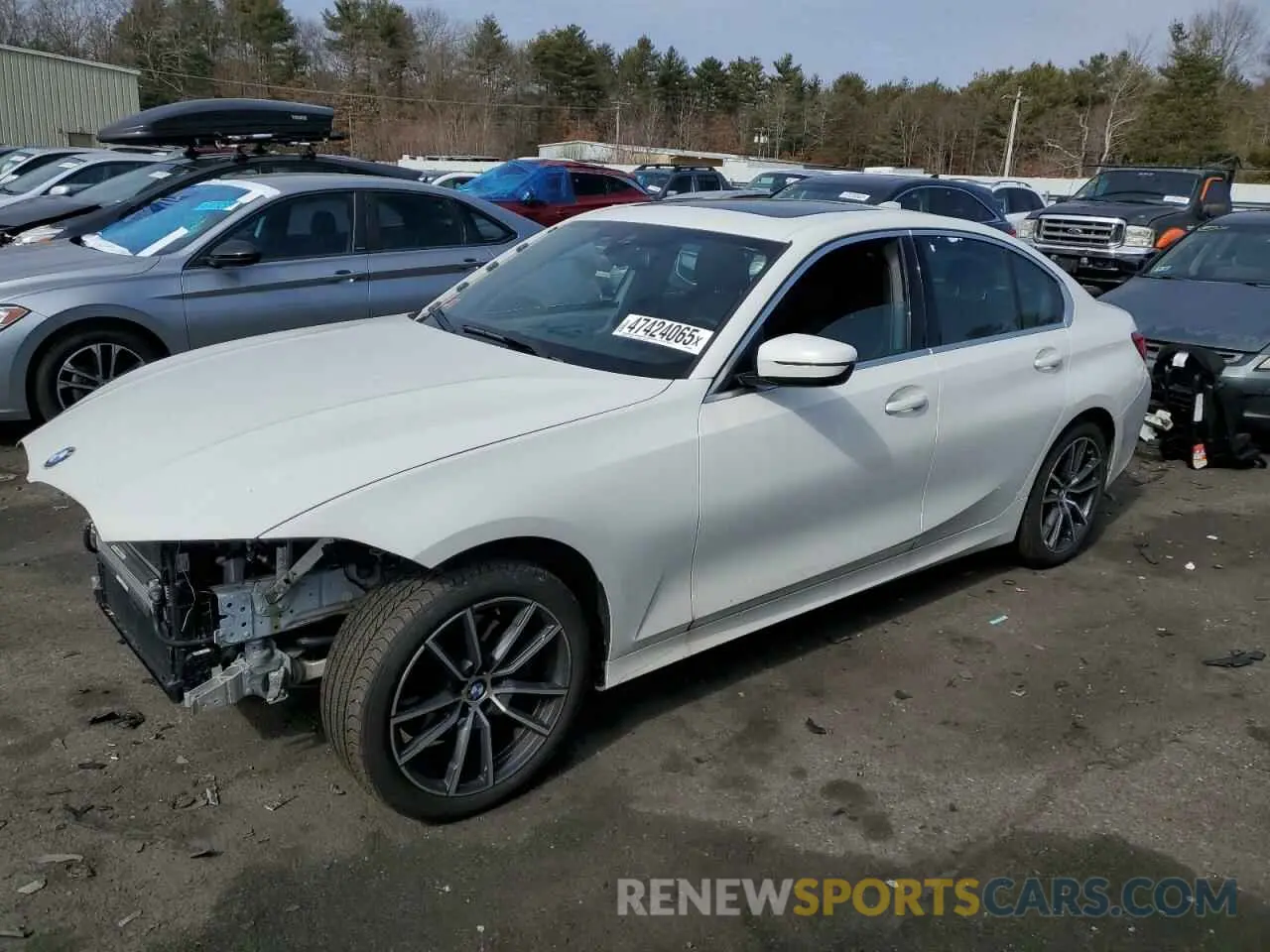 1 fotografías del automóvil dañado 3MW5R7J01M8C09565 BMW 3 SERIES 2021