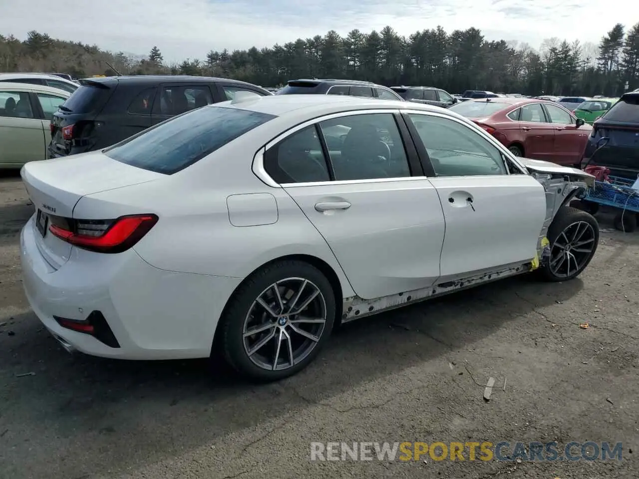 3 fotografías del automóvil dañado 3MW5R7J01M8C09565 BMW 3 SERIES 2021