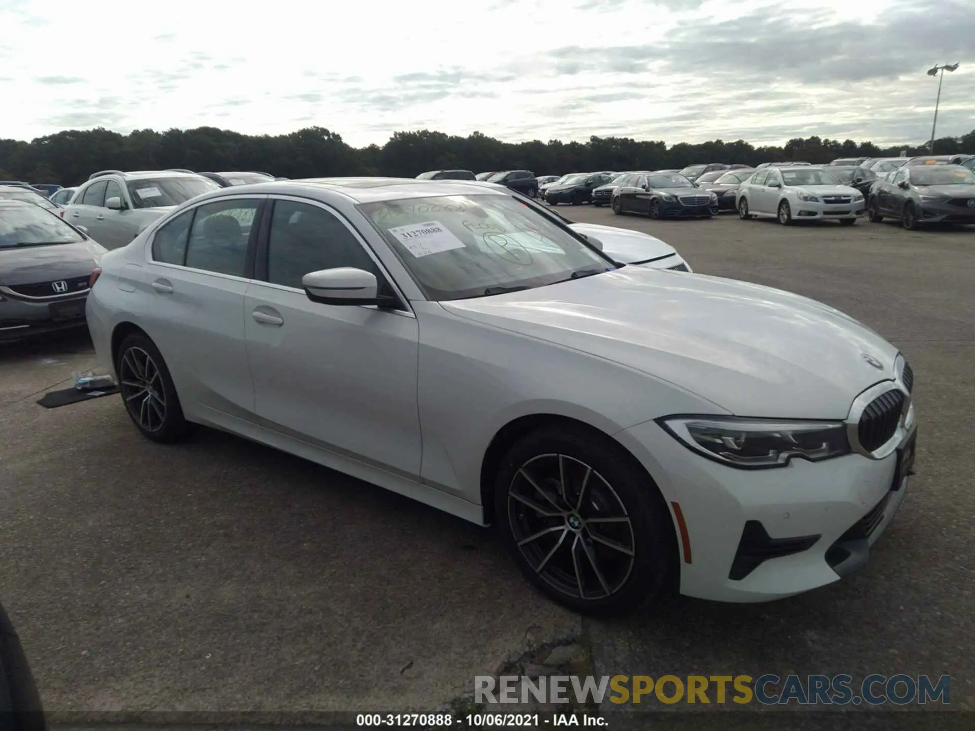 1 fotografías del automóvil dañado 3MW5R7J01M8C18623 BMW 3 SERIES 2021