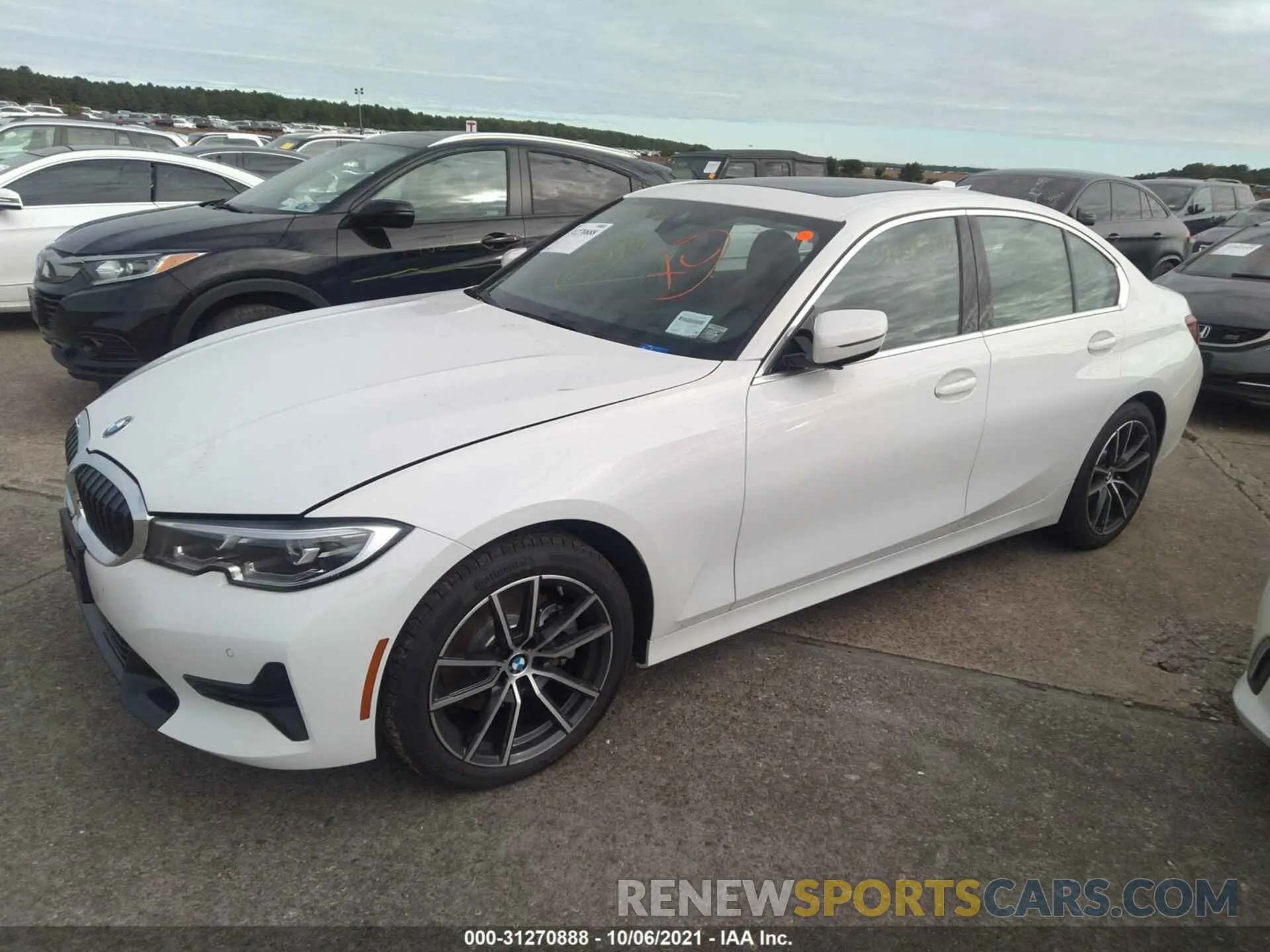 2 fotografías del automóvil dañado 3MW5R7J01M8C18623 BMW 3 SERIES 2021