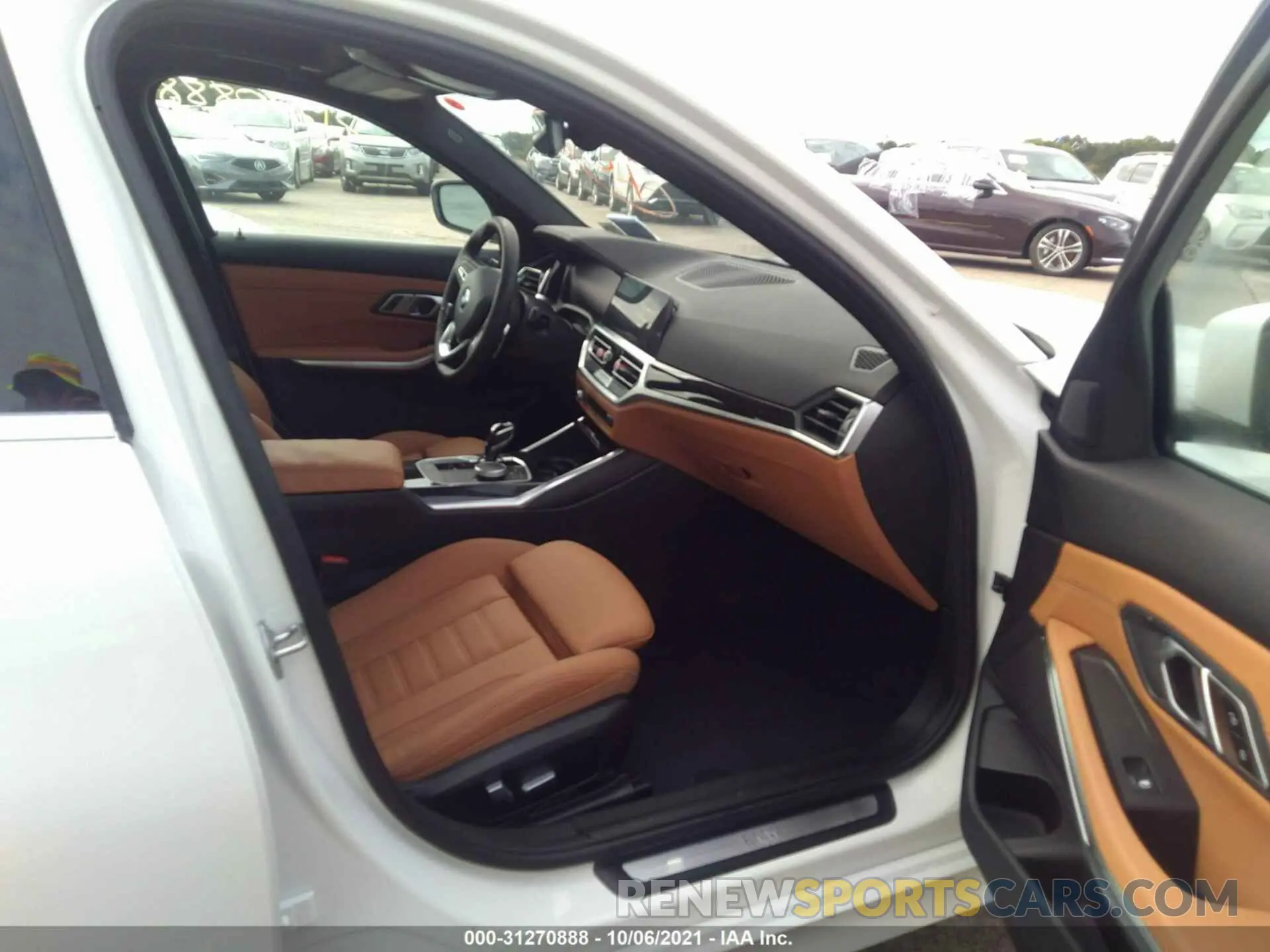 5 fotografías del automóvil dañado 3MW5R7J01M8C18623 BMW 3 SERIES 2021