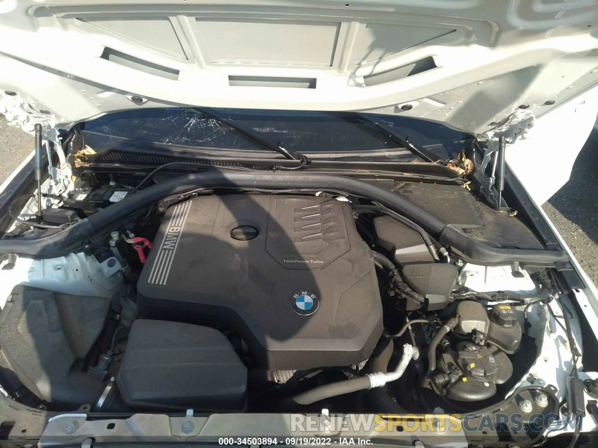 10 fotografías del automóvil dañado 3MW5R7J03M8B48333 BMW 3 SERIES 2021