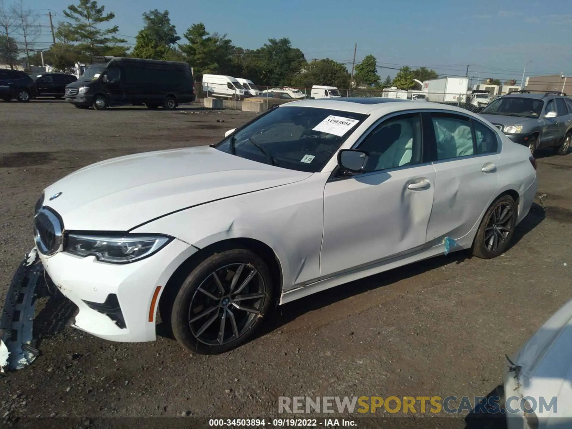 2 fotografías del automóvil dañado 3MW5R7J03M8B48333 BMW 3 SERIES 2021