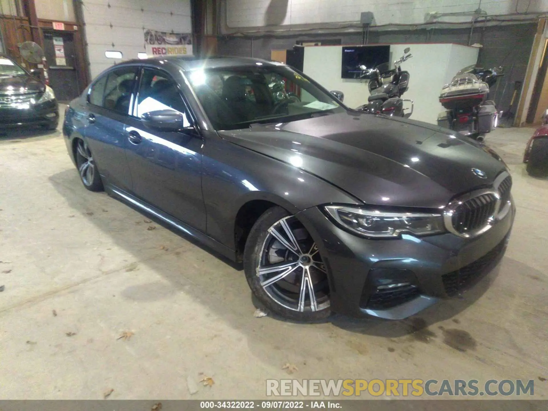 1 fotografías del automóvil dañado 3MW5R7J03M8B53239 BMW 3 SERIES 2021