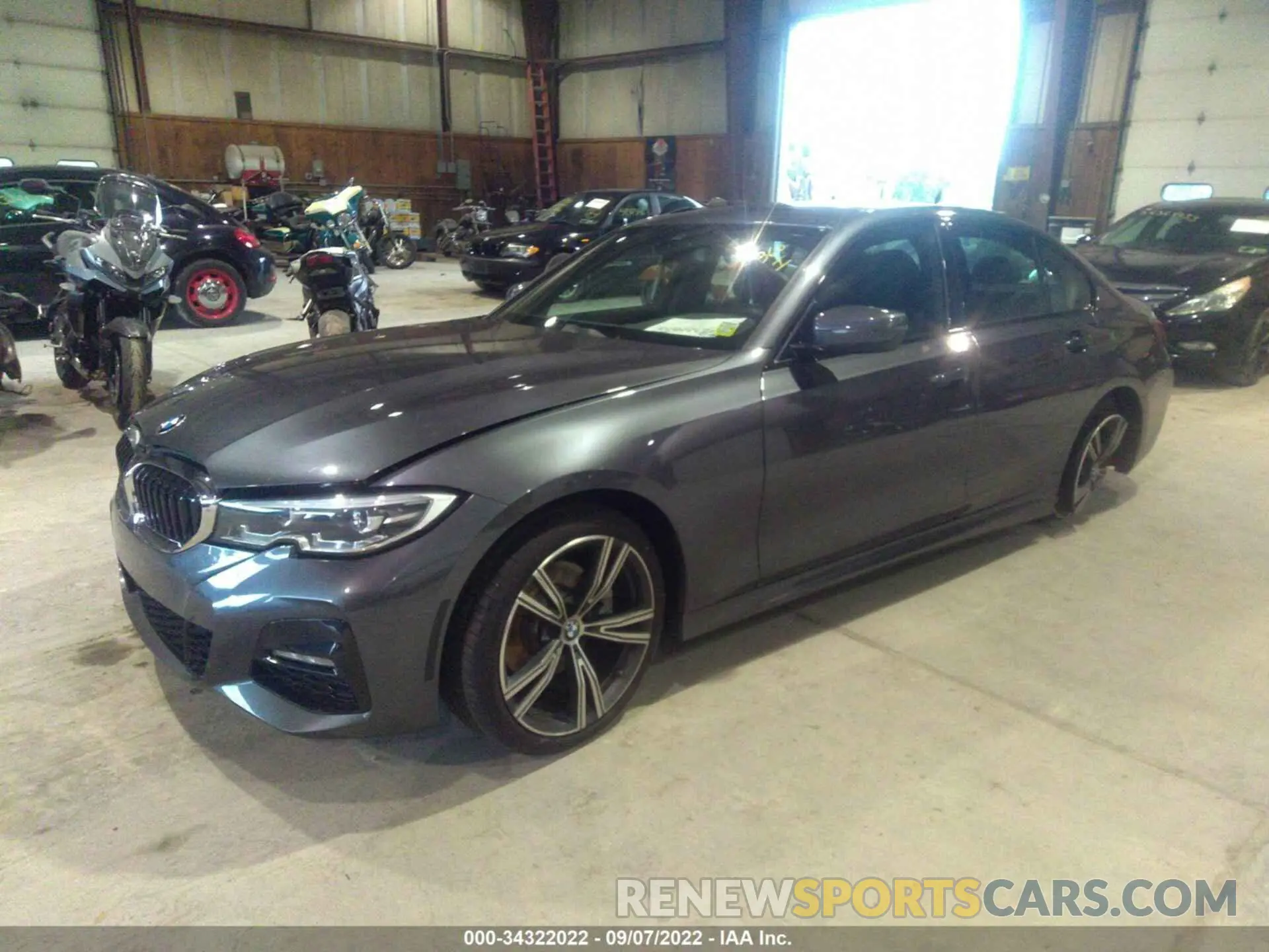 2 fotografías del automóvil dañado 3MW5R7J03M8B53239 BMW 3 SERIES 2021
