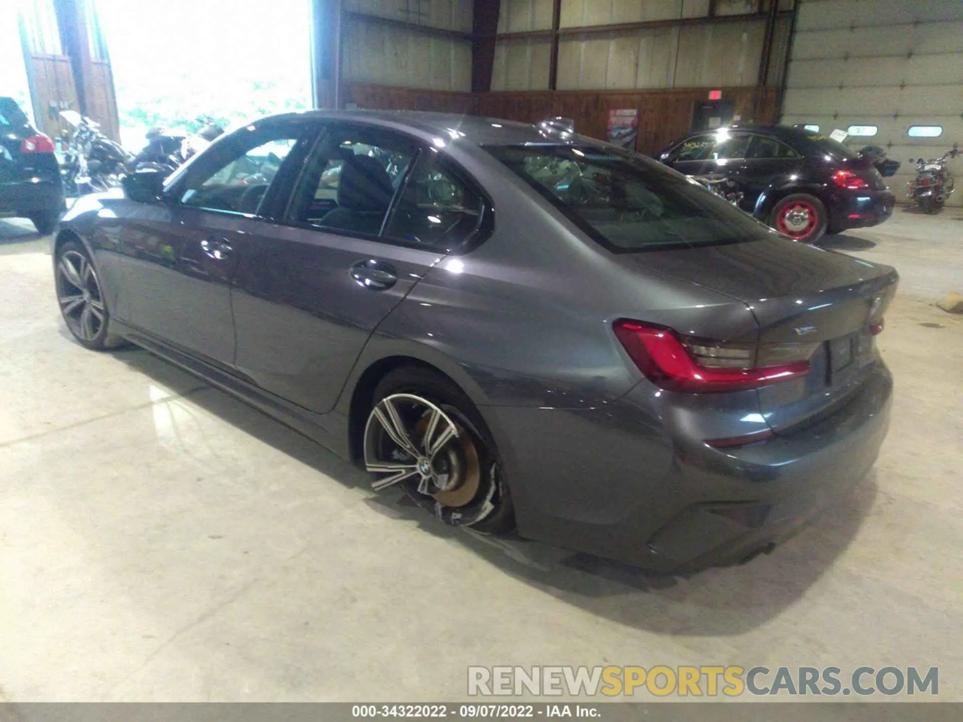 3 fotografías del automóvil dañado 3MW5R7J03M8B53239 BMW 3 SERIES 2021