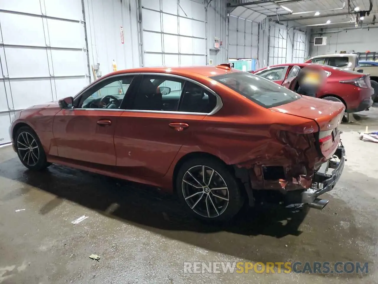 2 fotografías del automóvil dañado 3MW5R7J03M8C04352 BMW 3 SERIES 2021