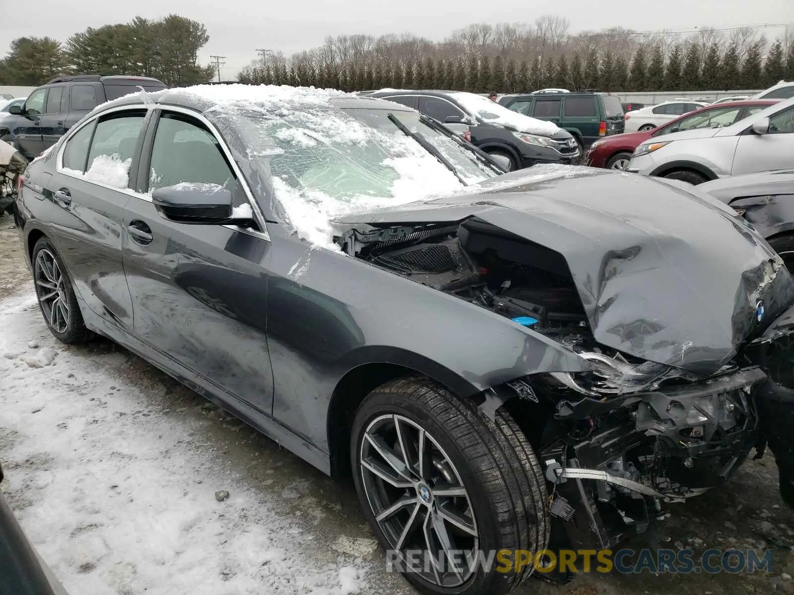 1 fotografías del automóvil dañado 3MW5R7J04M8B61298 BMW 3 SERIES 2021