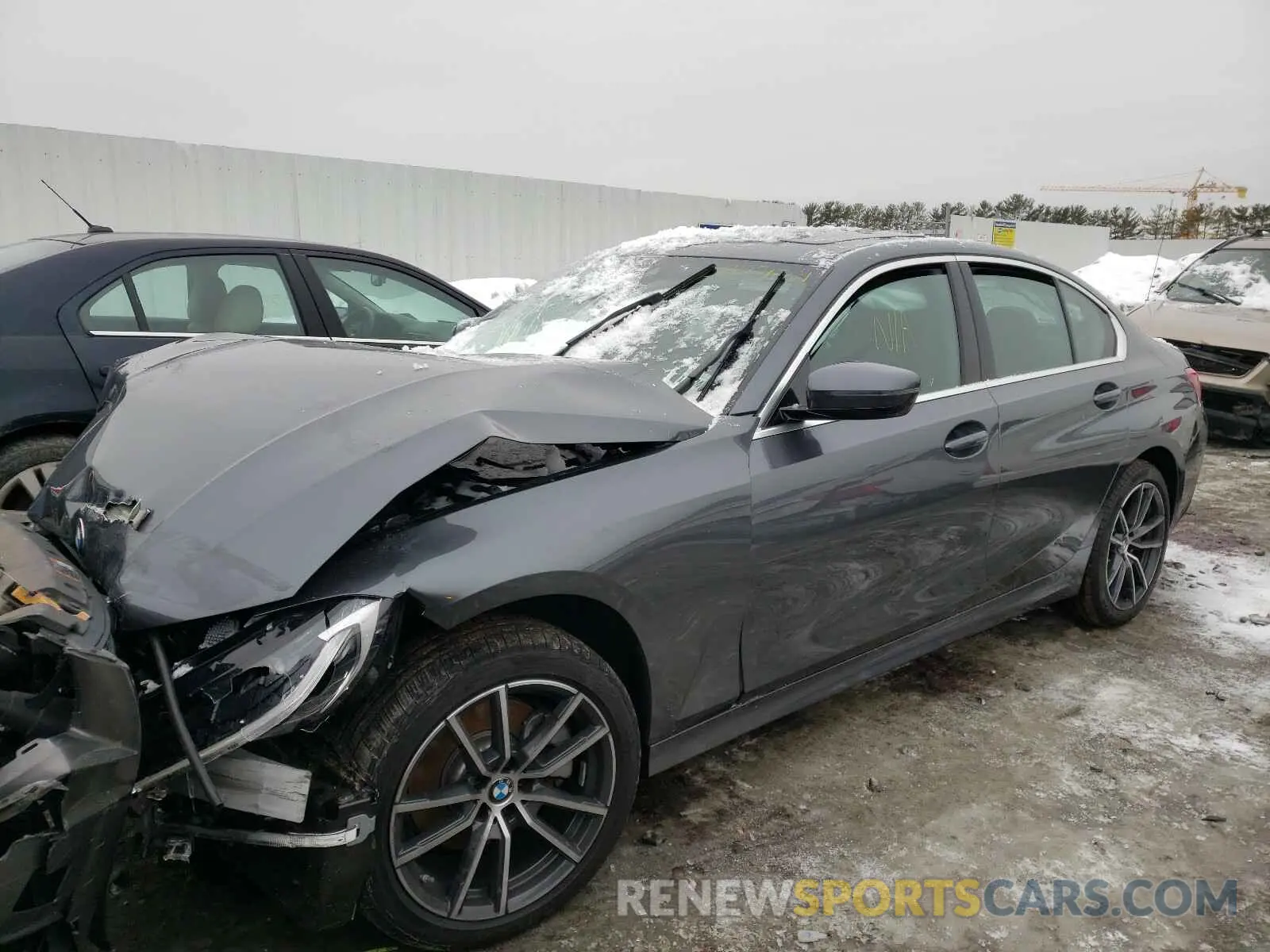 2 fotografías del automóvil dañado 3MW5R7J04M8B61298 BMW 3 SERIES 2021
