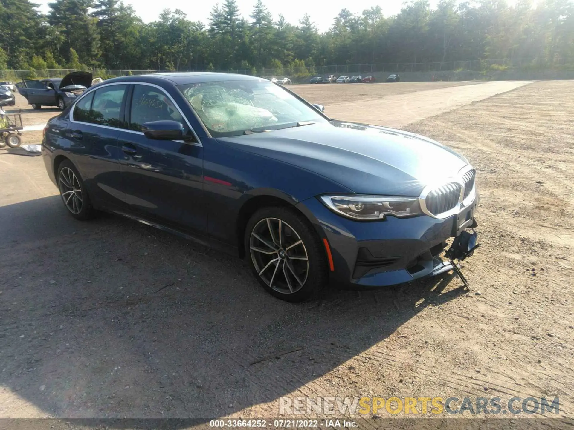 1 fotografías del automóvil dañado 3MW5R7J04M8B67313 BMW 3 SERIES 2021