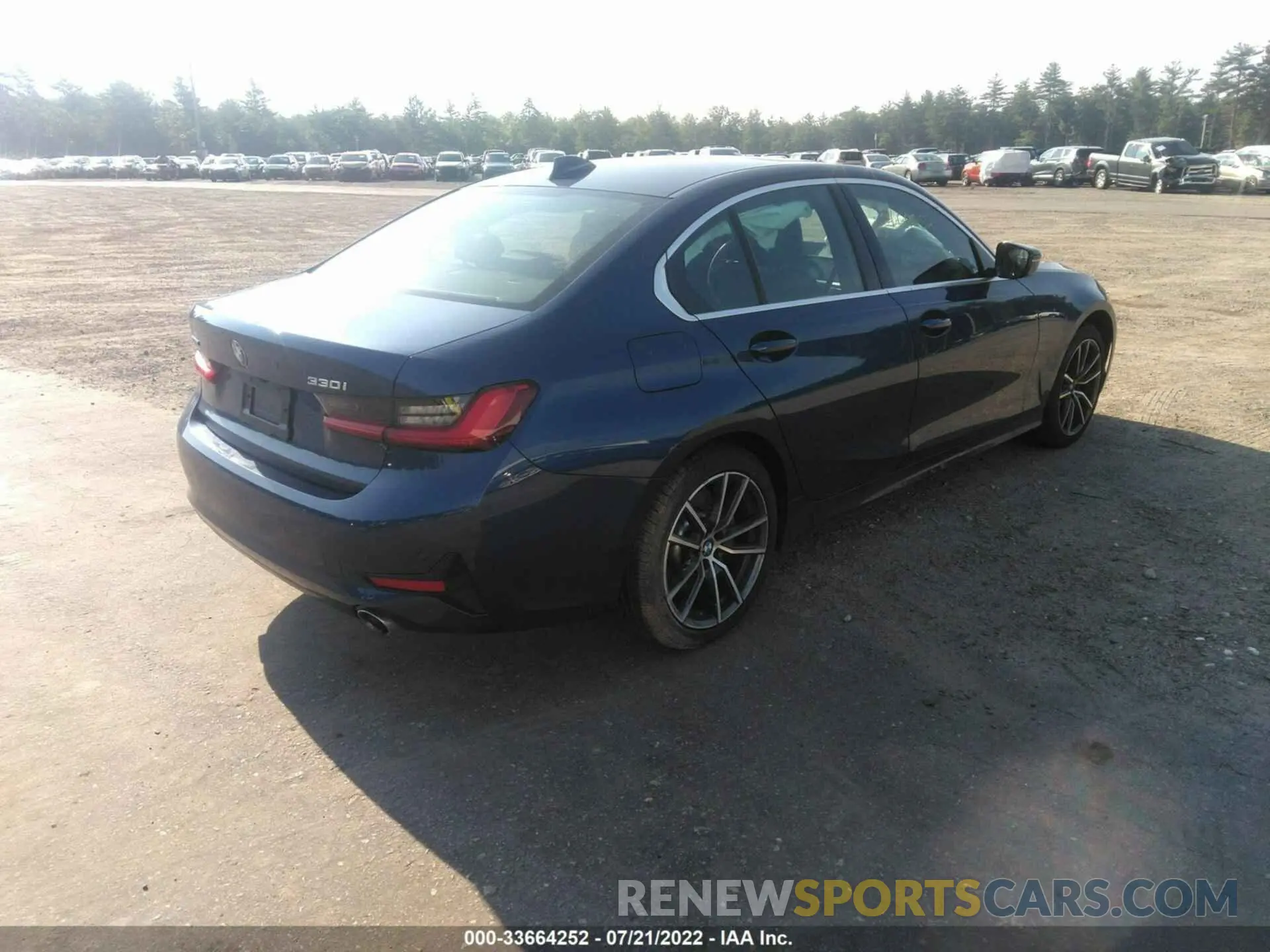 4 fotografías del automóvil dañado 3MW5R7J04M8B67313 BMW 3 SERIES 2021