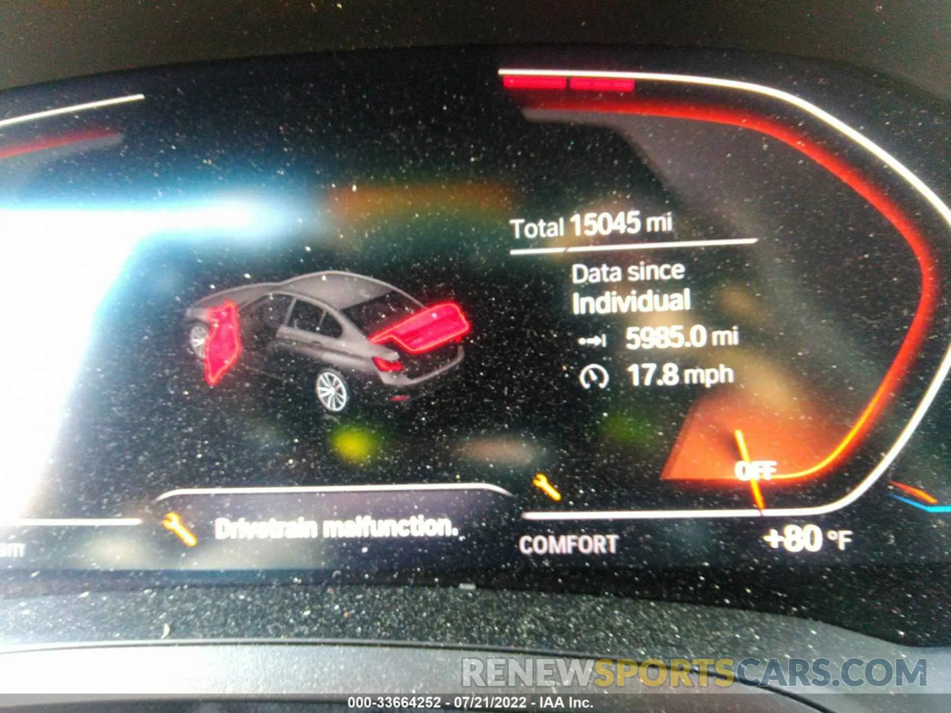 7 fotografías del automóvil dañado 3MW5R7J04M8B67313 BMW 3 SERIES 2021