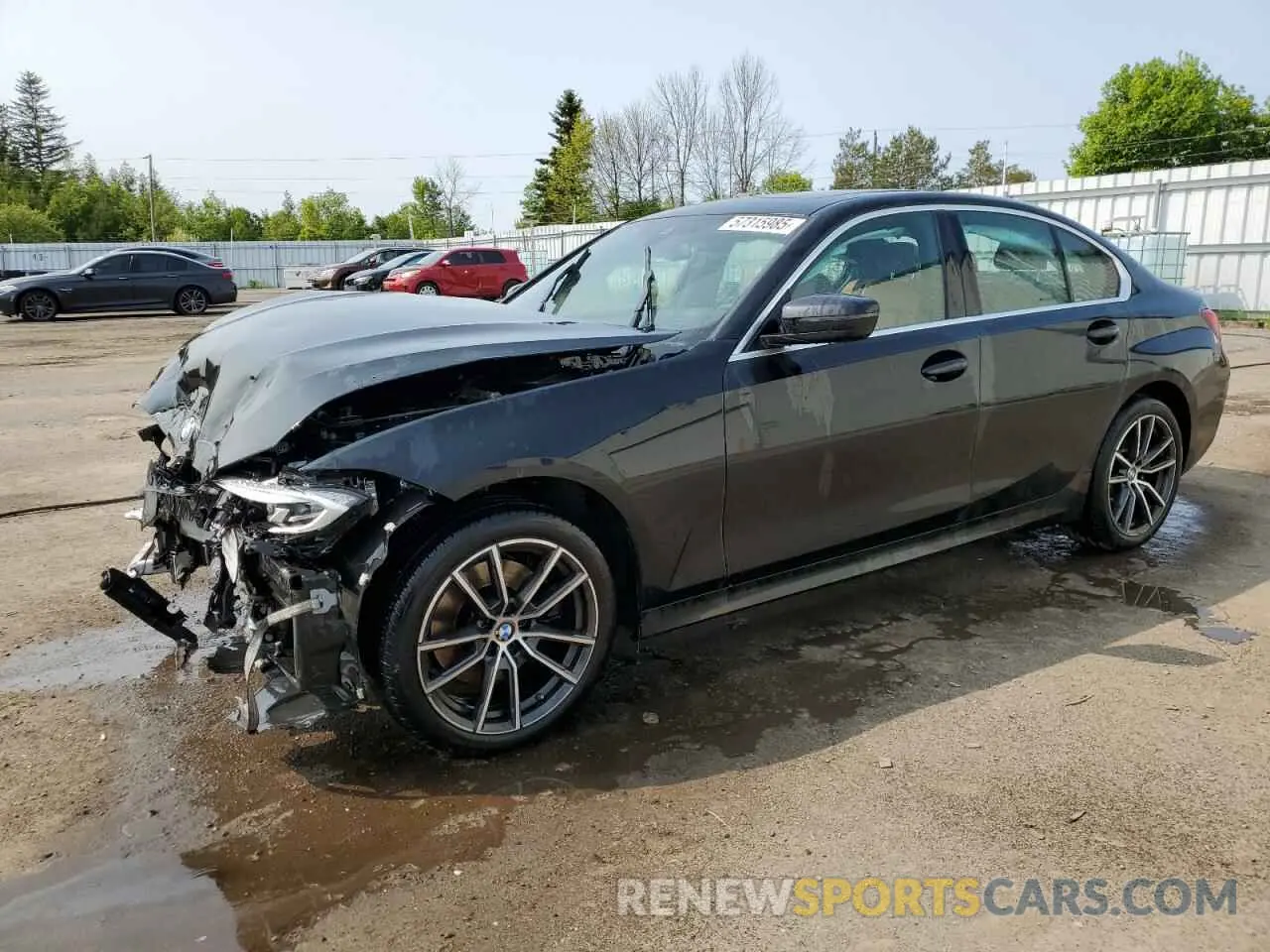 1 fotografías del automóvil dañado 3MW5R7J04M8B73239 BMW 3 SERIES 2021