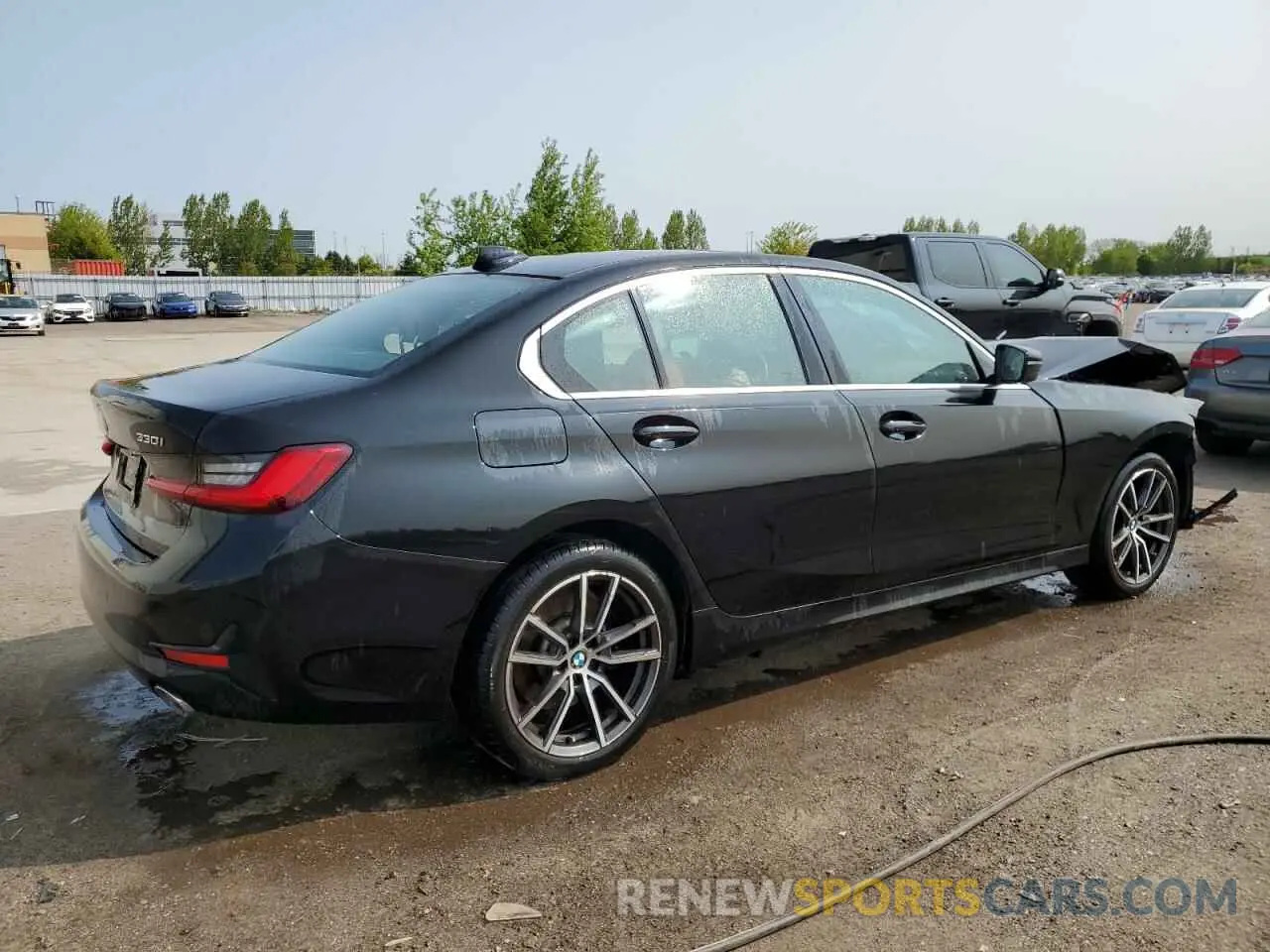3 fotografías del automóvil dañado 3MW5R7J04M8B73239 BMW 3 SERIES 2021