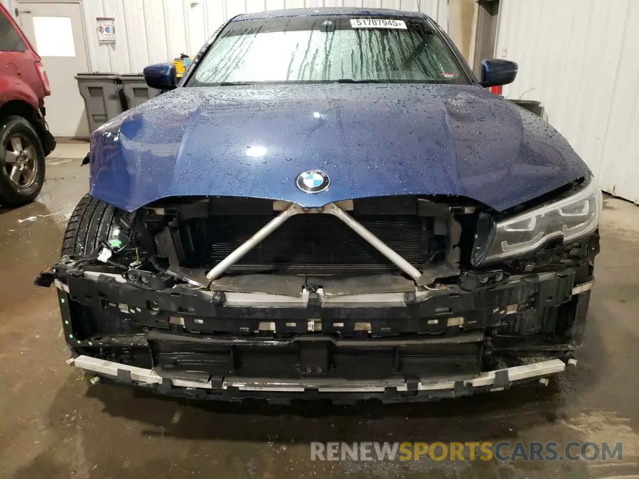 5 fotografías del automóvil dañado 3MW5R7J05M8B65599 BMW 3 SERIES 2021