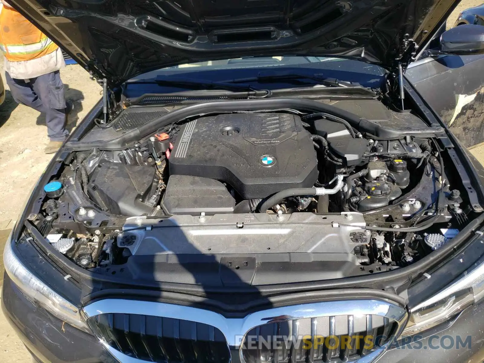 7 fotografías del automóvil dañado 3MW5R7J05M8B83164 BMW 3 SERIES 2021