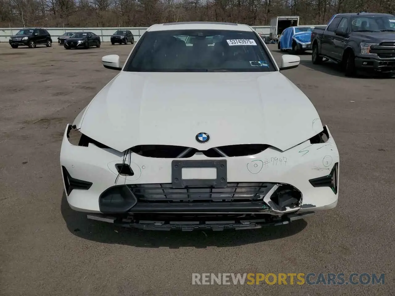 5 fotografías del automóvil dañado 3MW5R7J05M8B98568 BMW 3 SERIES 2021