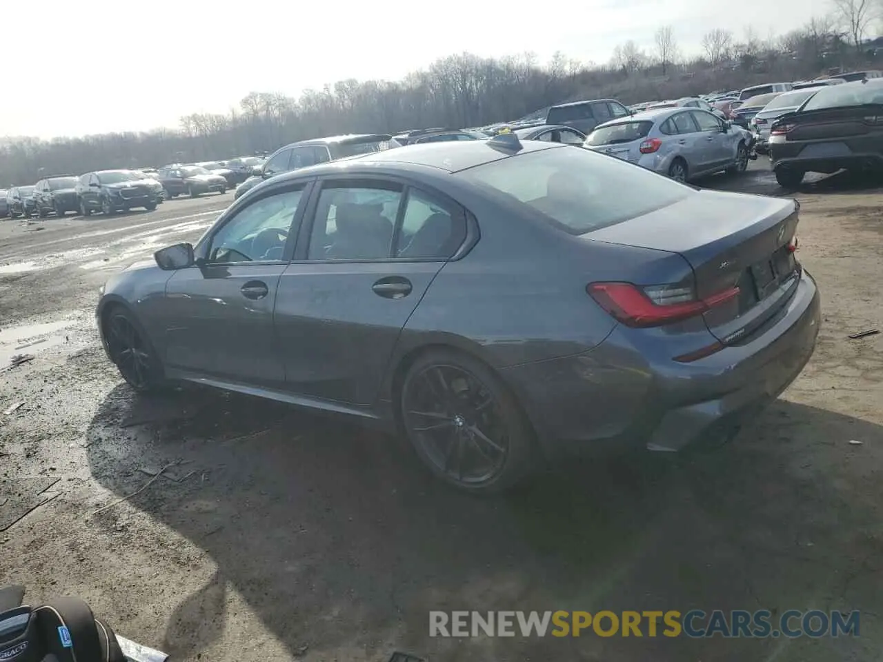 2 fotografías del automóvil dañado 3MW5R7J05M8C01209 BMW 3 SERIES 2021