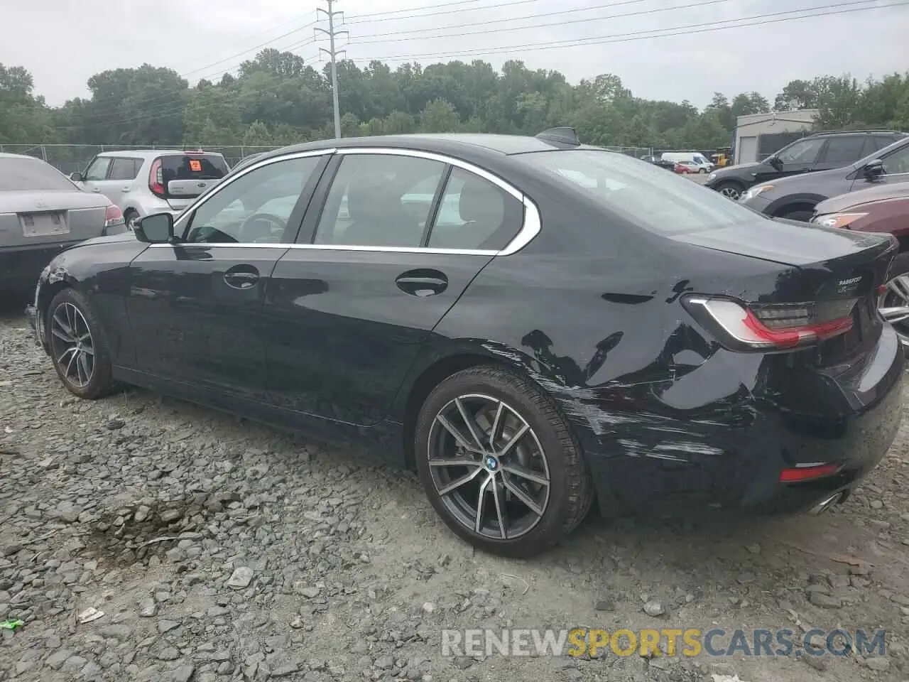 2 fotografías del automóvil dañado 3MW5R7J06M8B60654 BMW 3 SERIES 2021