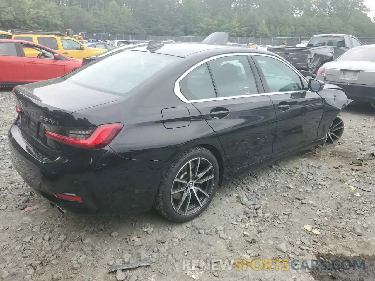 3 fotografías del automóvil dañado 3MW5R7J06M8B60654 BMW 3 SERIES 2021