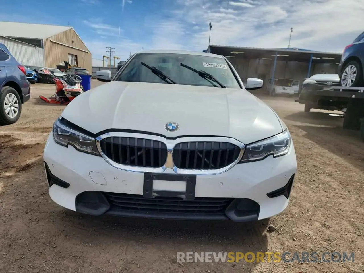 5 fotografías del automóvil dañado 3MW5R7J06M8C11375 BMW 3 SERIES 2021
