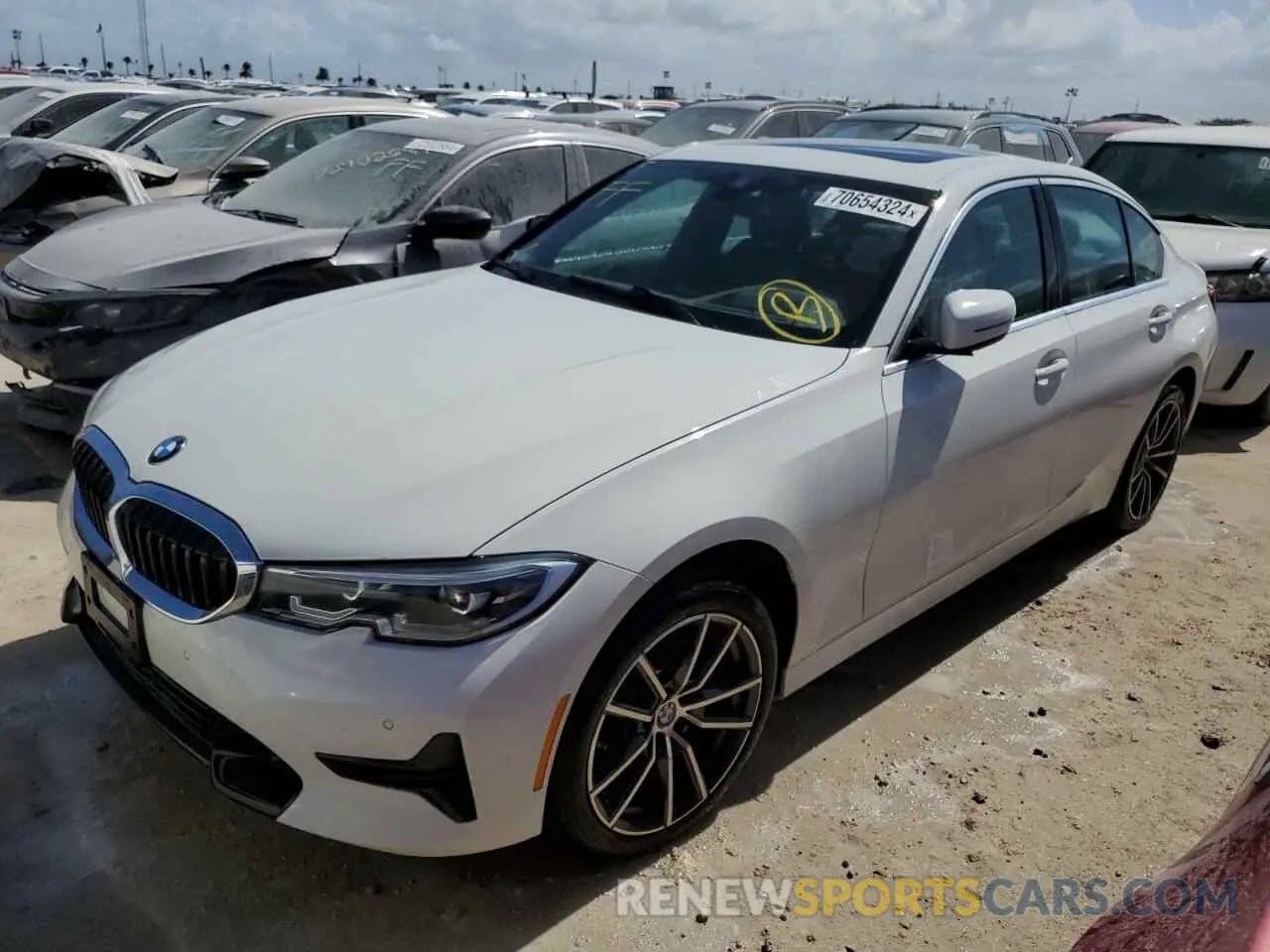 1 fotografías del automóvil dañado 3MW5R7J07M8C06315 BMW 3 SERIES 2021