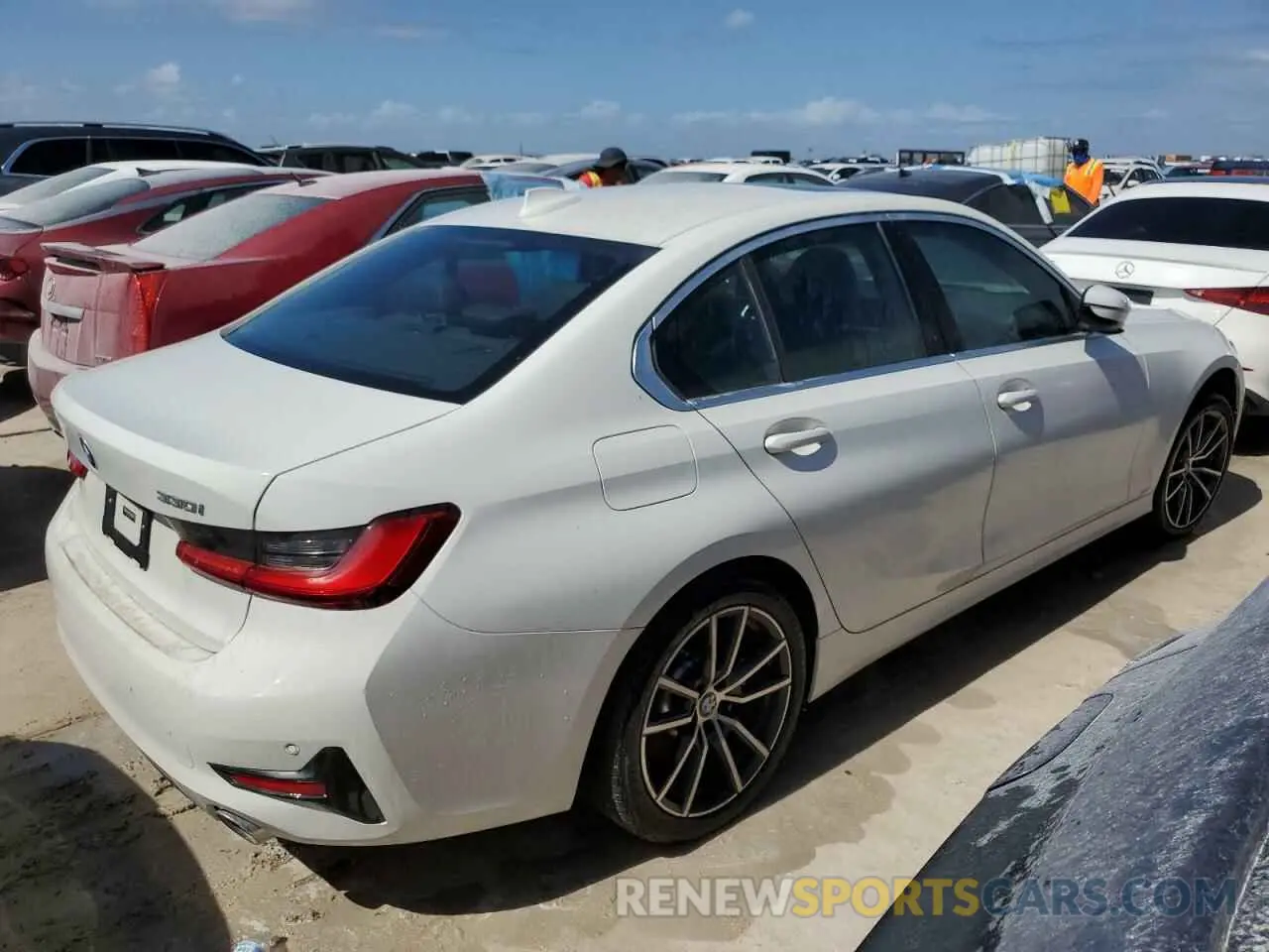 3 fotografías del automóvil dañado 3MW5R7J07M8C06315 BMW 3 SERIES 2021
