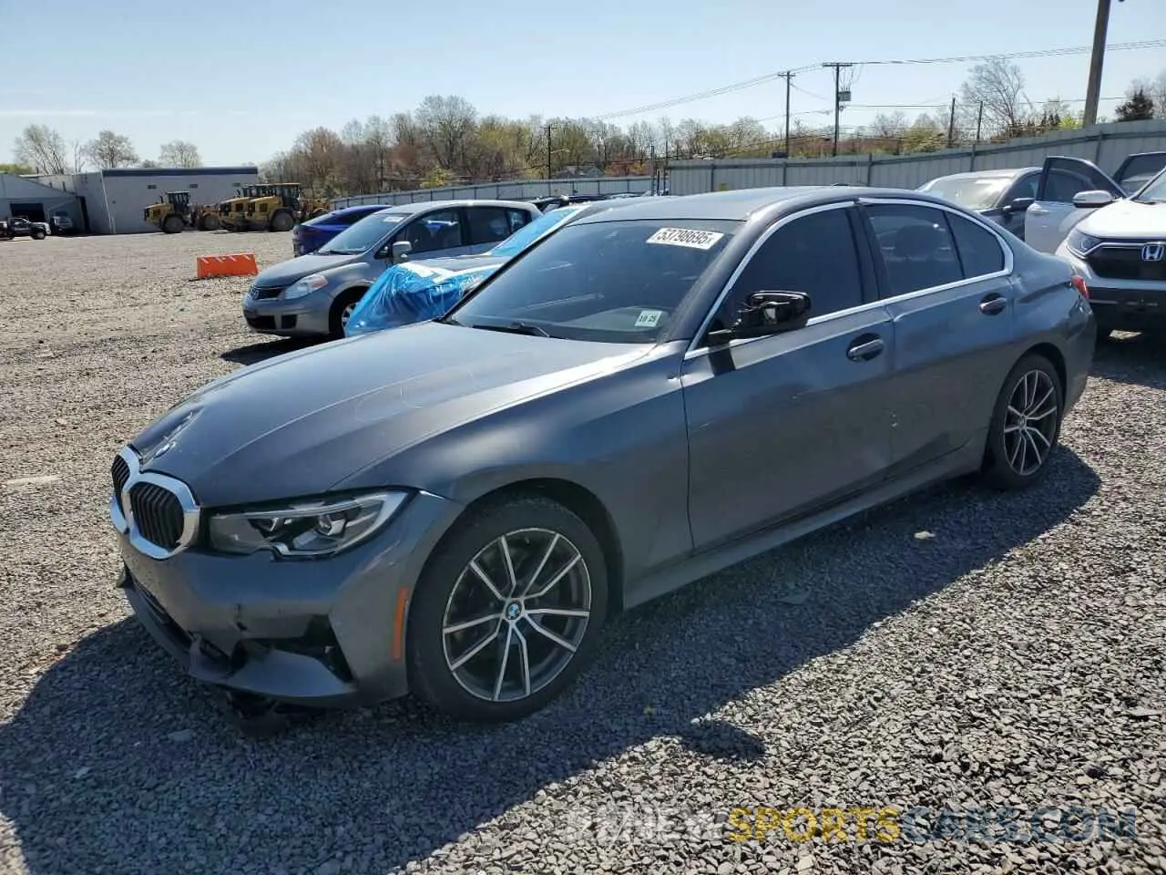 1 fotografías del automóvil dañado 3MW5R7J08M8B51129 BMW 3 SERIES 2021