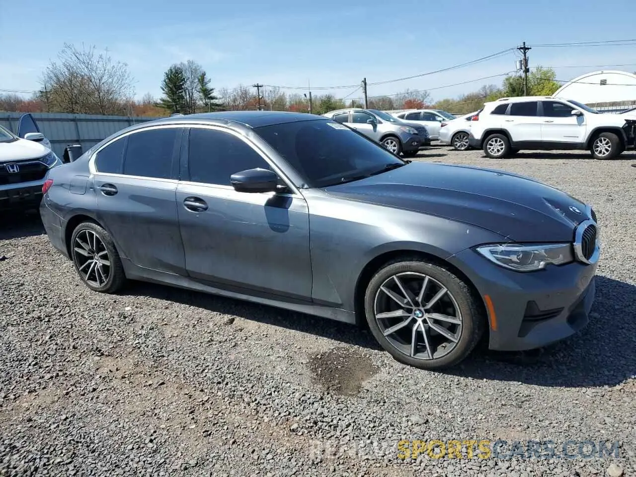 4 fotografías del automóvil dañado 3MW5R7J08M8B51129 BMW 3 SERIES 2021