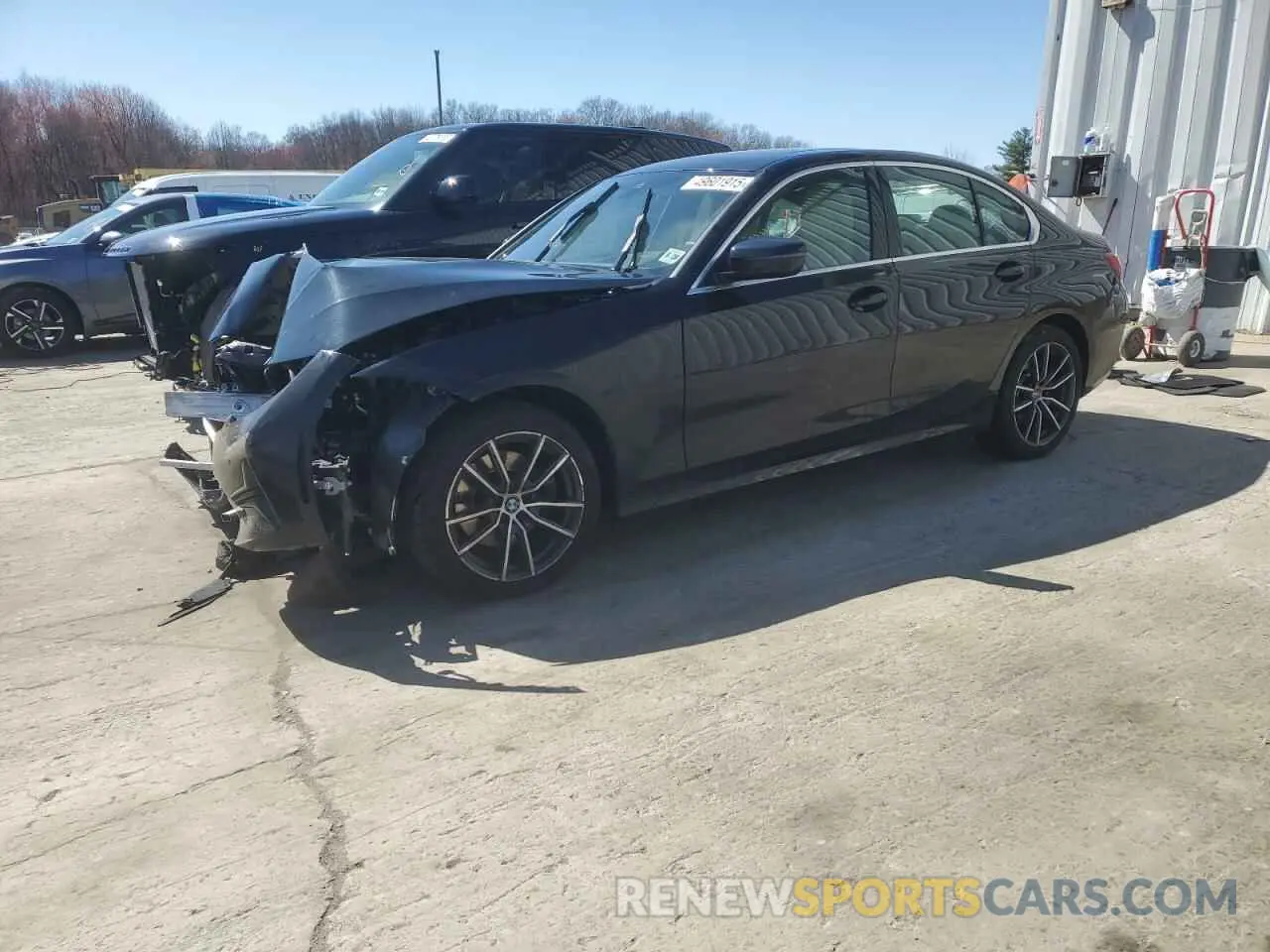 1 fotografías del automóvil dañado 3MW5R7J08M8B84888 BMW 3 SERIES 2021