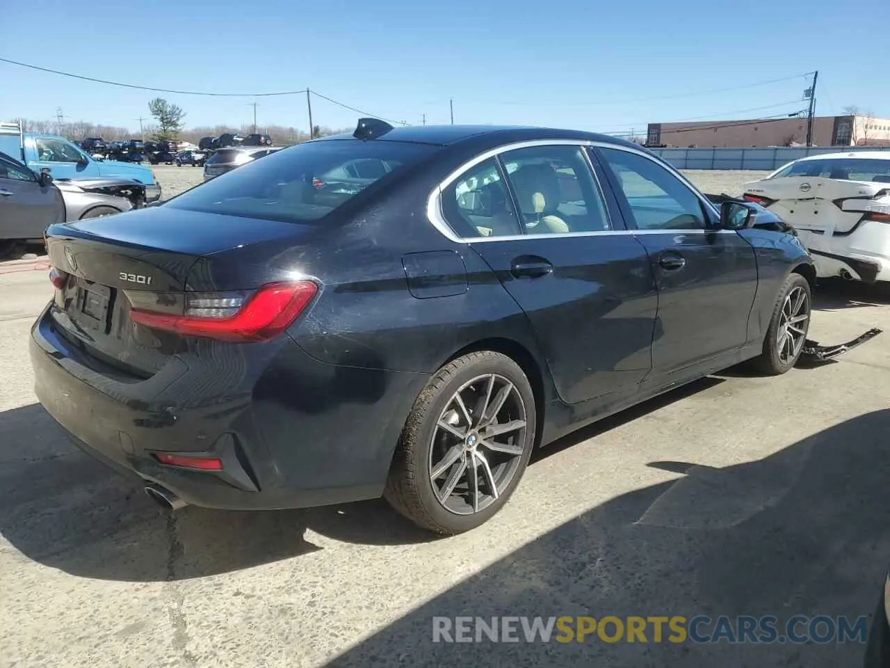 3 fotografías del automóvil dañado 3MW5R7J08M8B84888 BMW 3 SERIES 2021