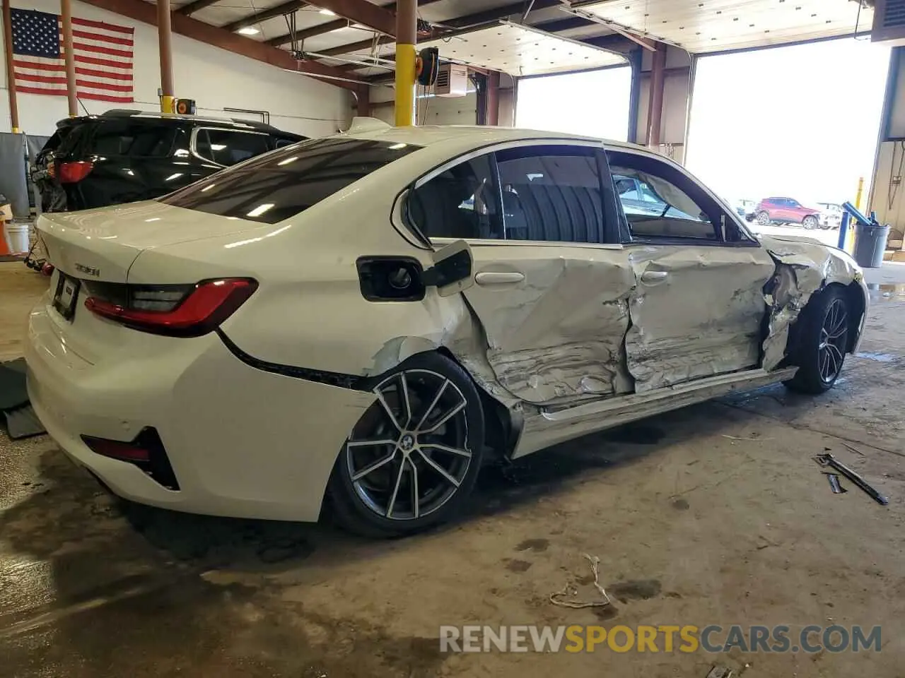 3 fotografías del automóvil dañado 3MW5R7J09M8C12553 BMW 3 SERIES 2021