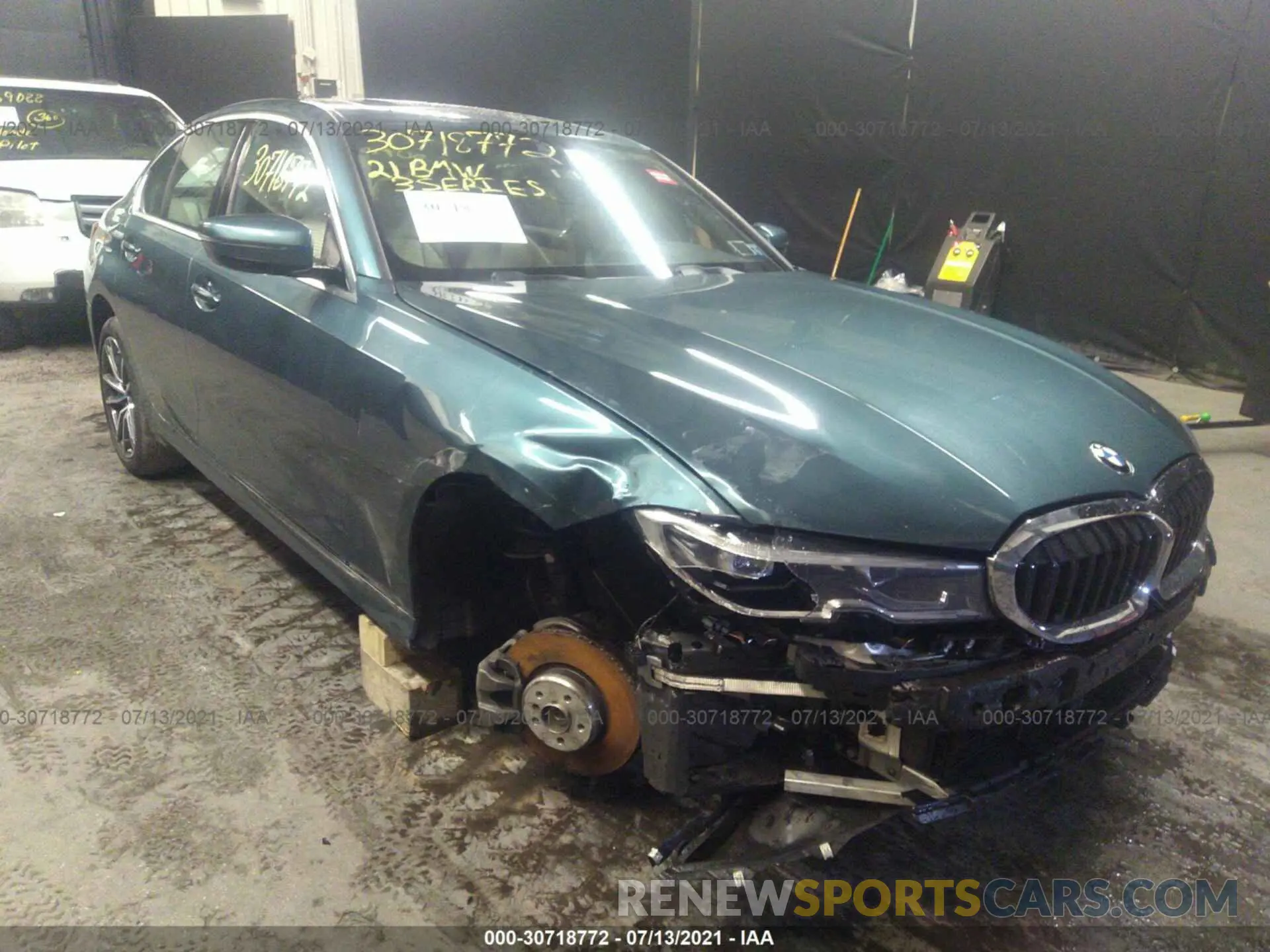 1 fotografías del automóvil dañado 3MW5R7J0XM8B58602 BMW 3 SERIES 2021