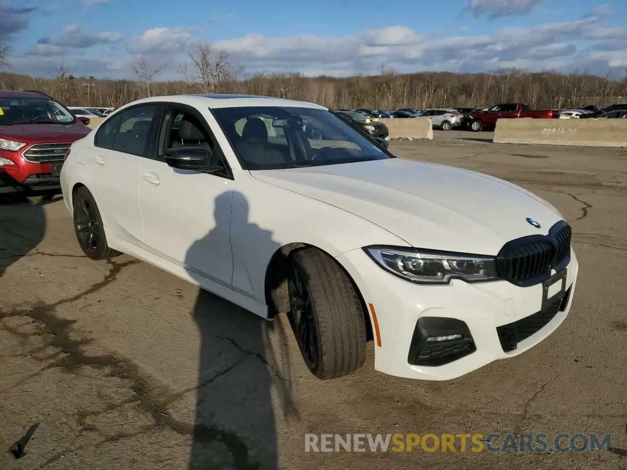 4 fotografías del automóvil dañado 3MW5R7J0XM8B61175 BMW 3 SERIES 2021