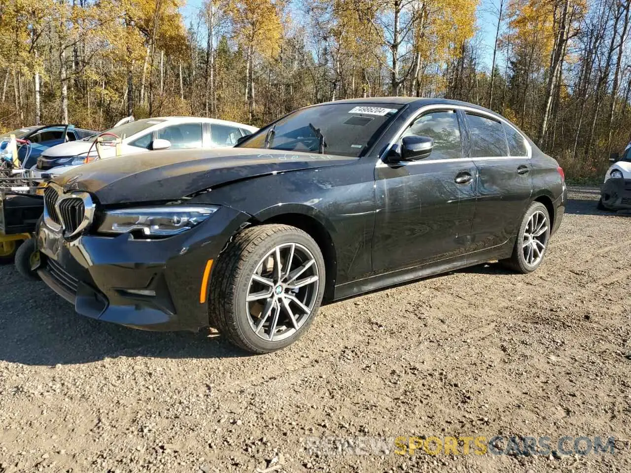 1 fotografías del automóvil dañado 3MW5R7J0XM8C10780 BMW 3 SERIES 2021