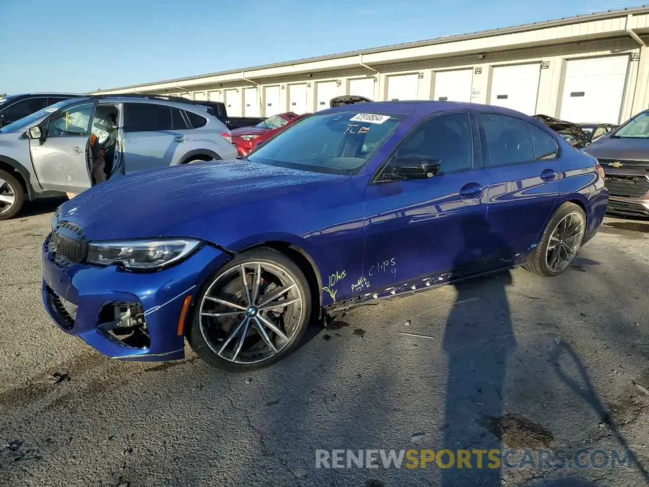 1 fotografías del automóvil dañado 3MW5R7J0XM8C14425 BMW 3 SERIES 2021