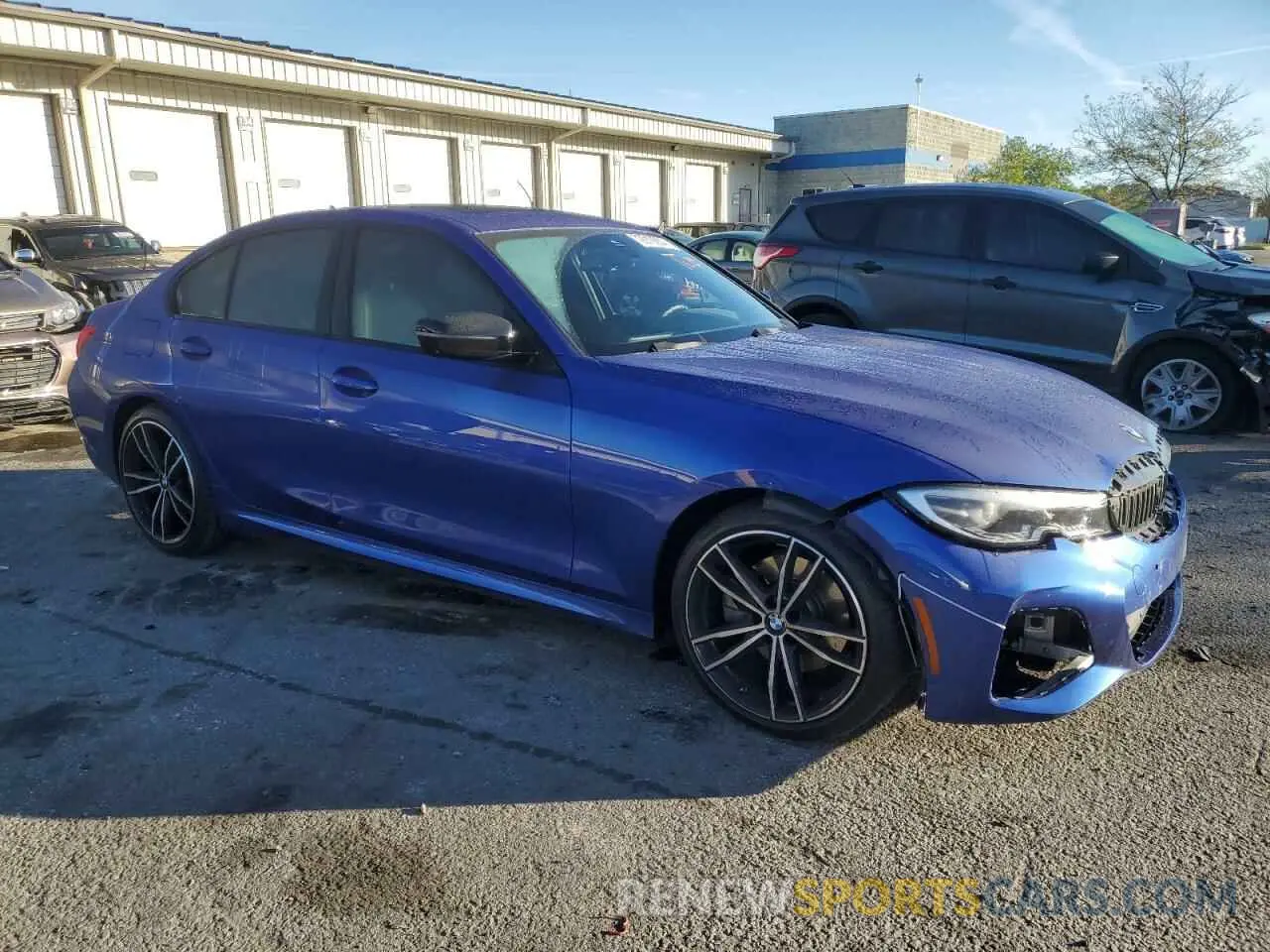 4 fotografías del automóvil dañado 3MW5R7J0XM8C14425 BMW 3 SERIES 2021