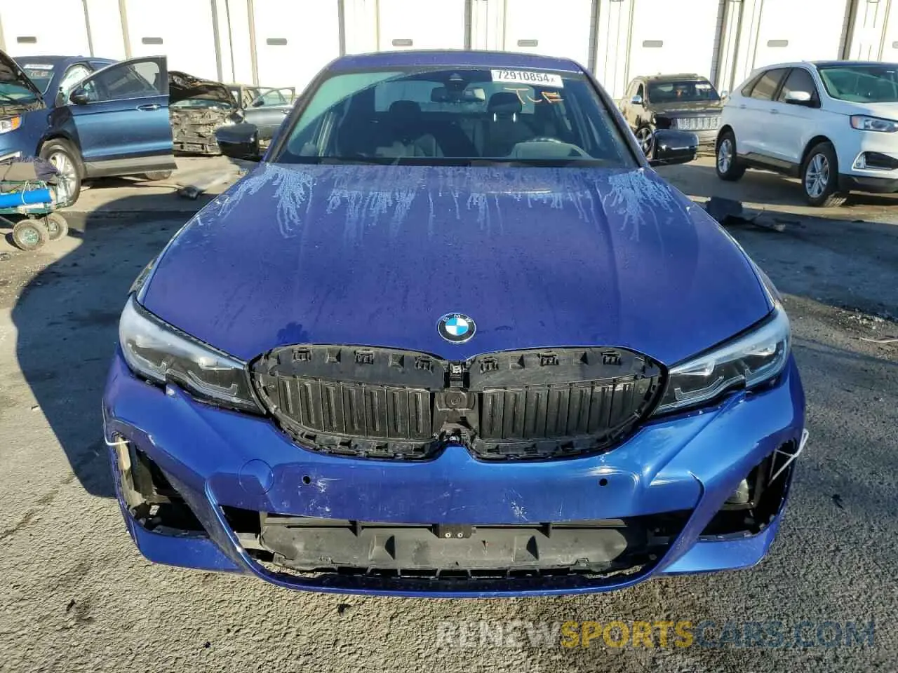 5 fotografías del automóvil dañado 3MW5R7J0XM8C14425 BMW 3 SERIES 2021