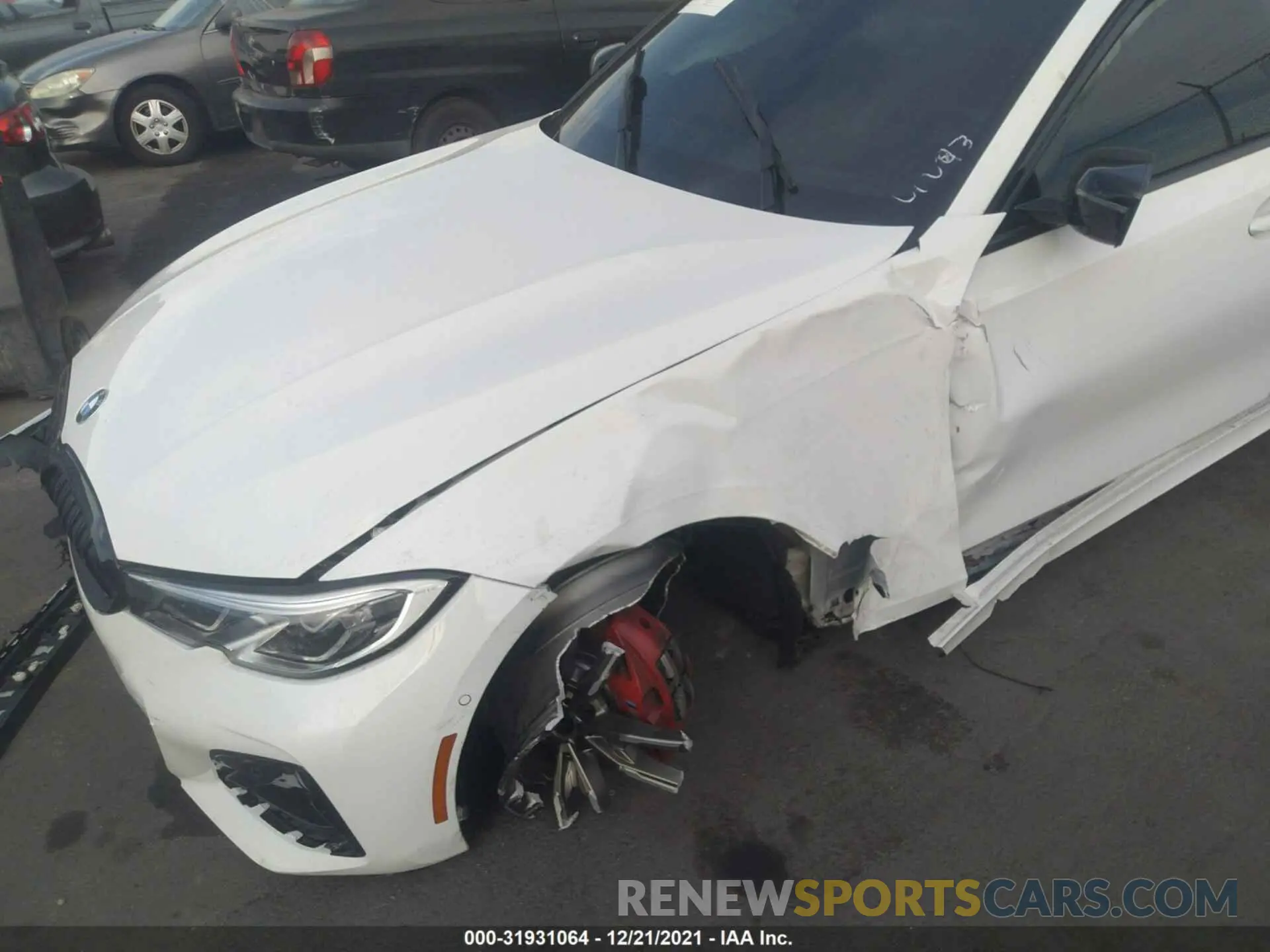 6 fotografías del automóvil dañado 3MW5U7J03M8C10425 BMW 3 SERIES 2021