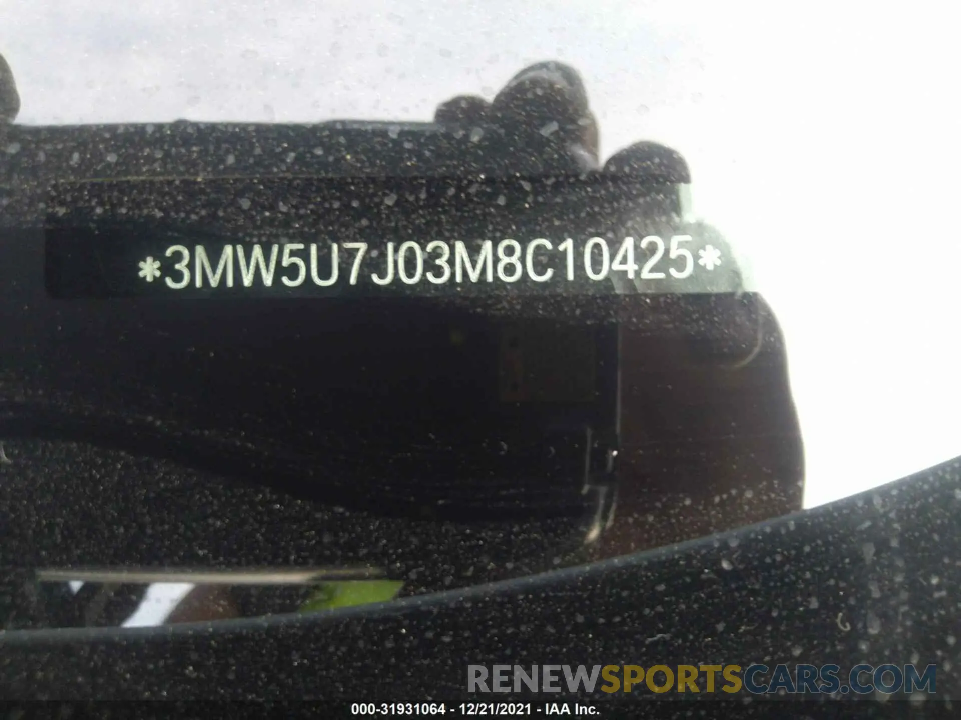 9 fotografías del automóvil dañado 3MW5U7J03M8C10425 BMW 3 SERIES 2021