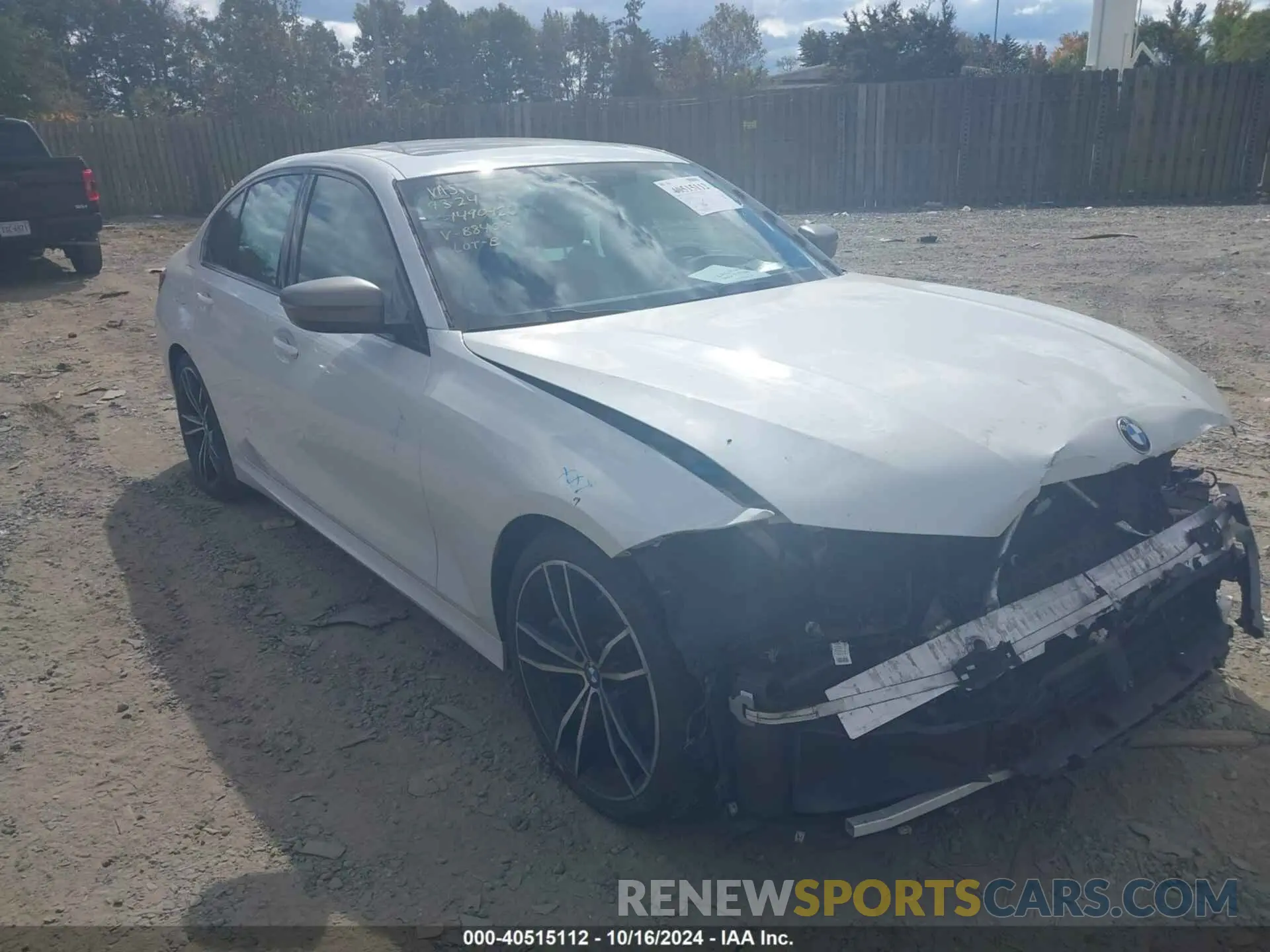1 fotografías del automóvil dañado 3MW5U7J04M8B84014 BMW 3 SERIES 2021